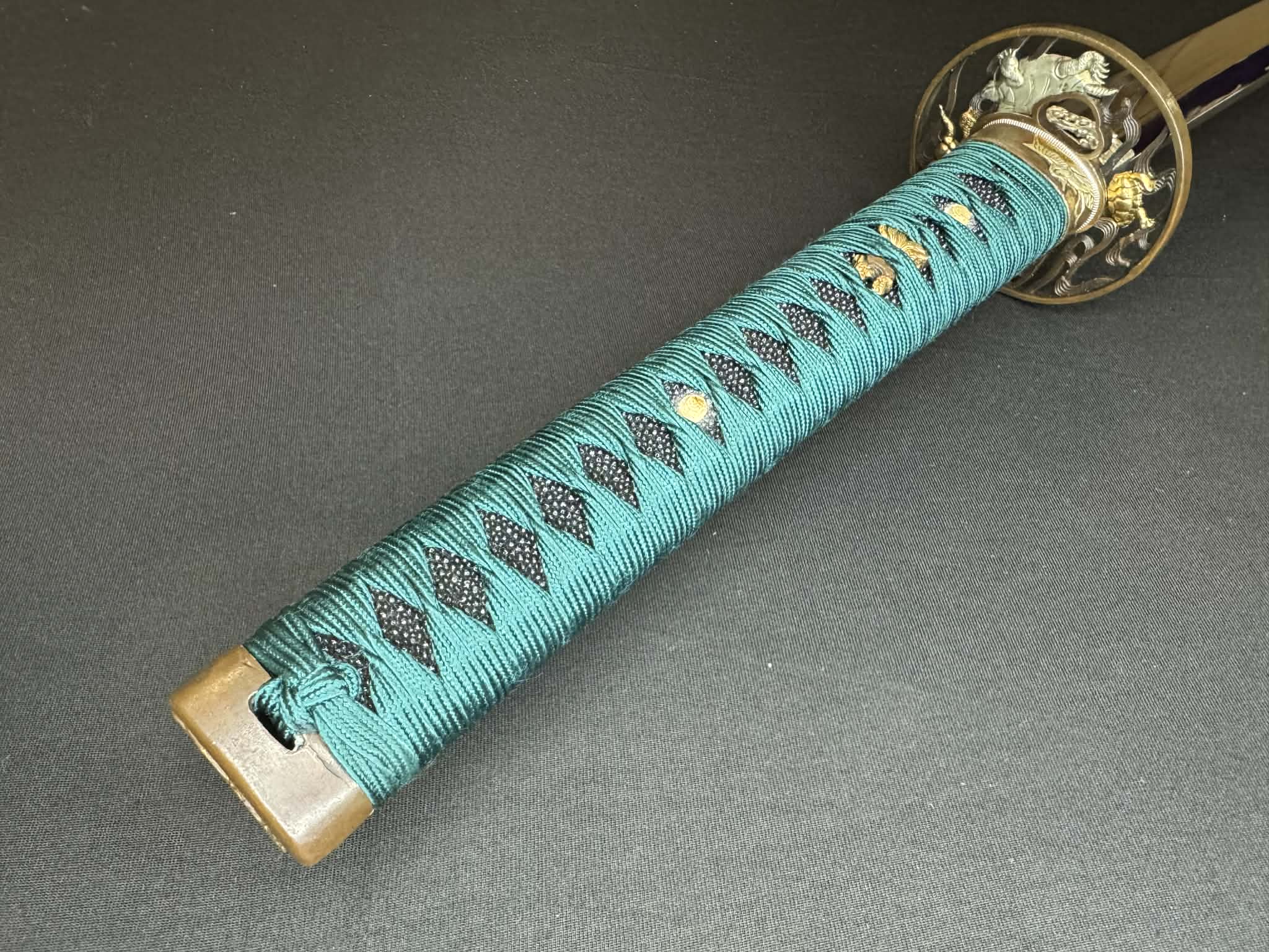 Phoenix Armory Craftsman Elite Katana - Snapping Turtle forge-folded Orishigane/Tamahagane