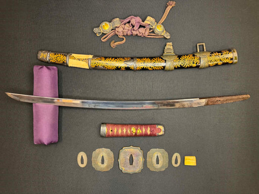 Antique Nihonto - Wakizashi in kodachi Koshirae with WW2 surrender tag