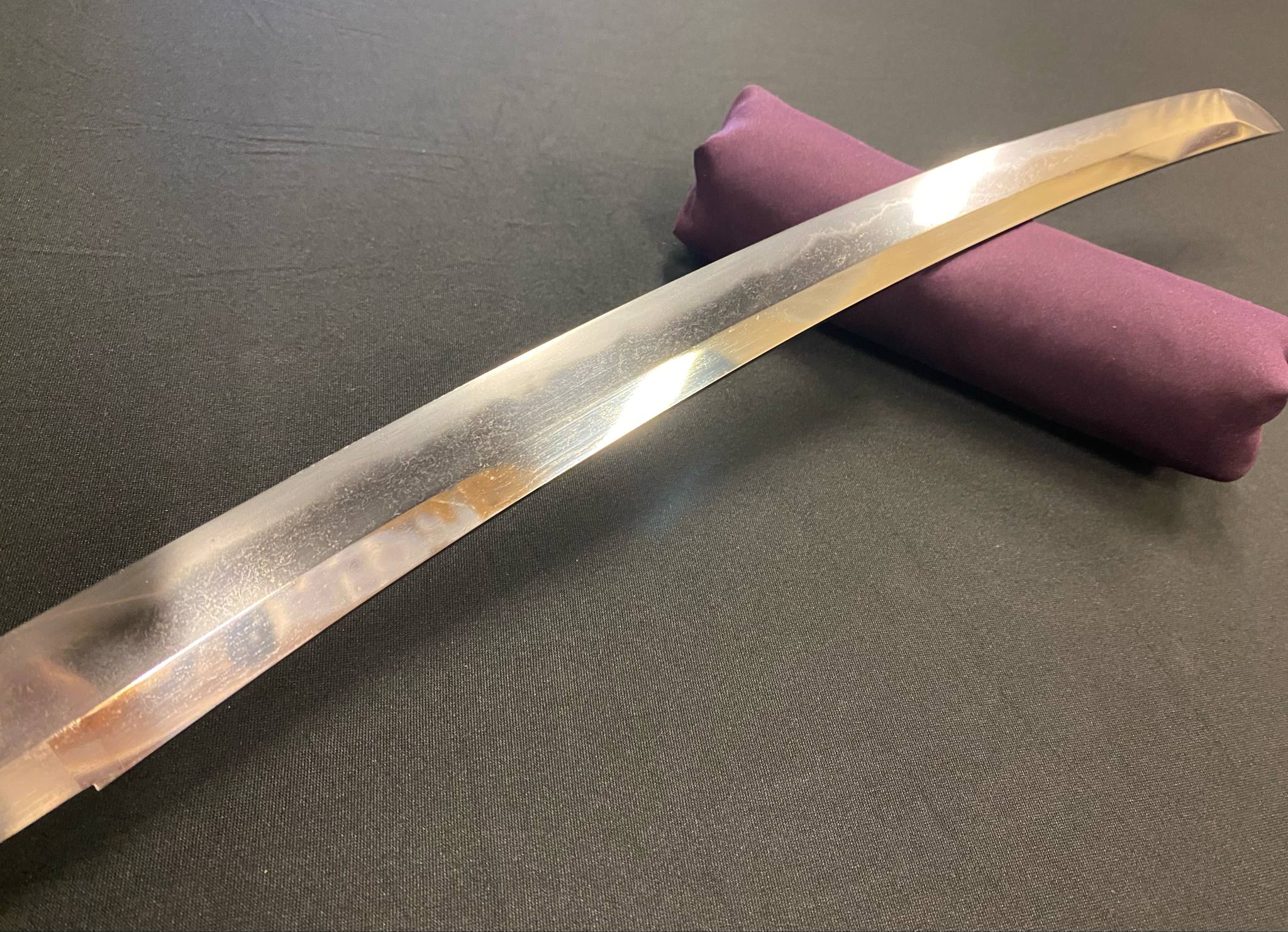Antique Nihonto - Wakizashi in Shirasaya, Mumei - Late Muromachi (4-500 years old), NBTHK attributed to Sukesada