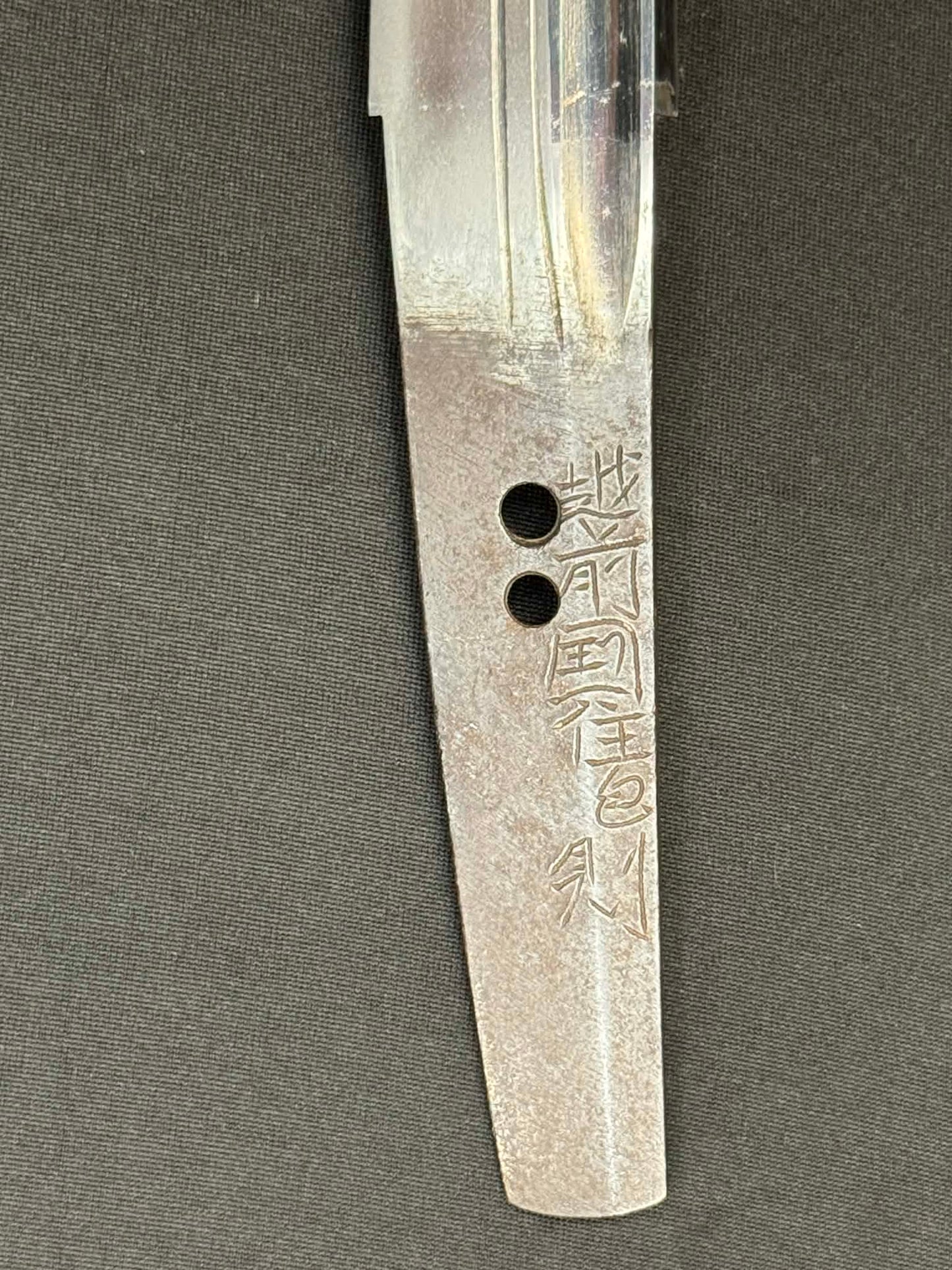 Antique Nihonto - Naginata Naoshi Wakizashi in Shirasaya - signed Echizen Kuni Ju Kanenori, NBTHK certified