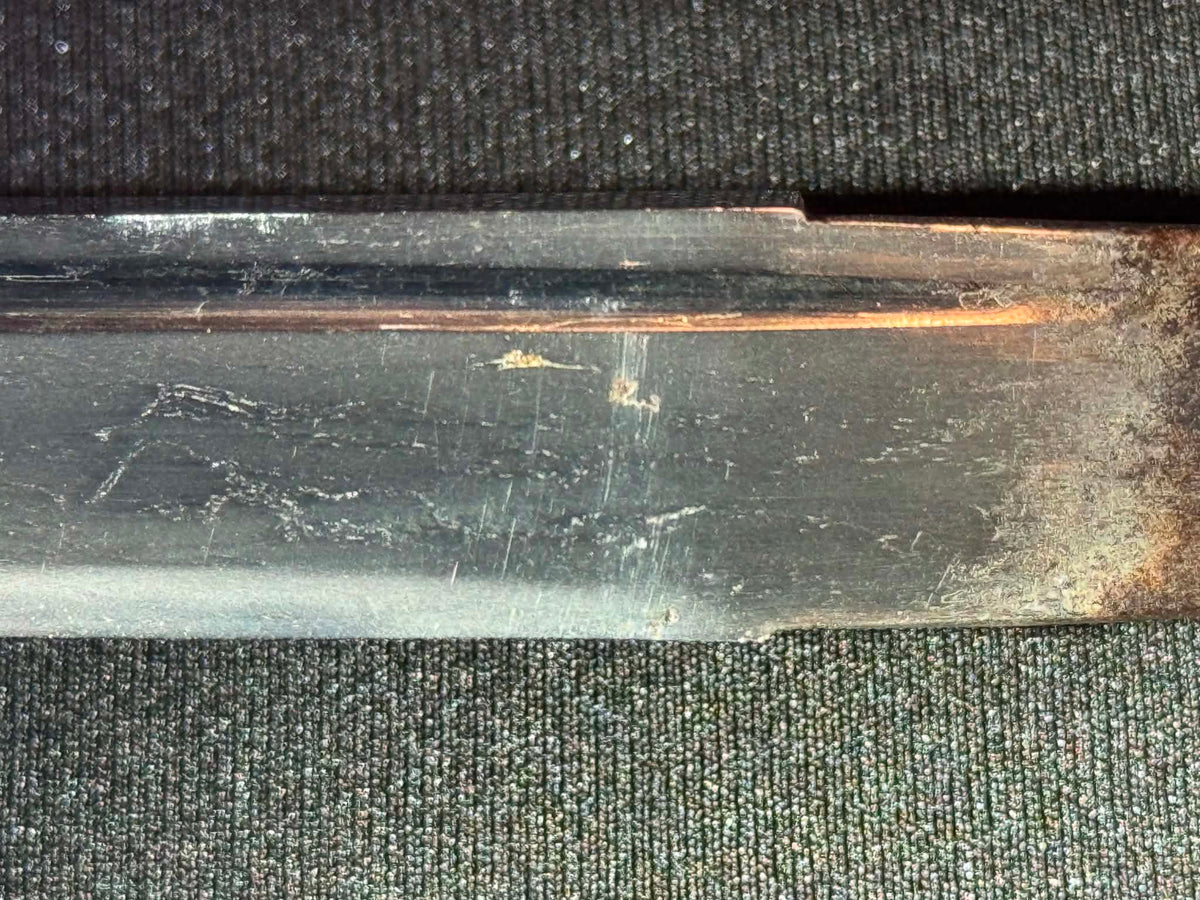 Antique Nihonto - THICK Armor Piercer Tanto in Shirasaya, illegible signature