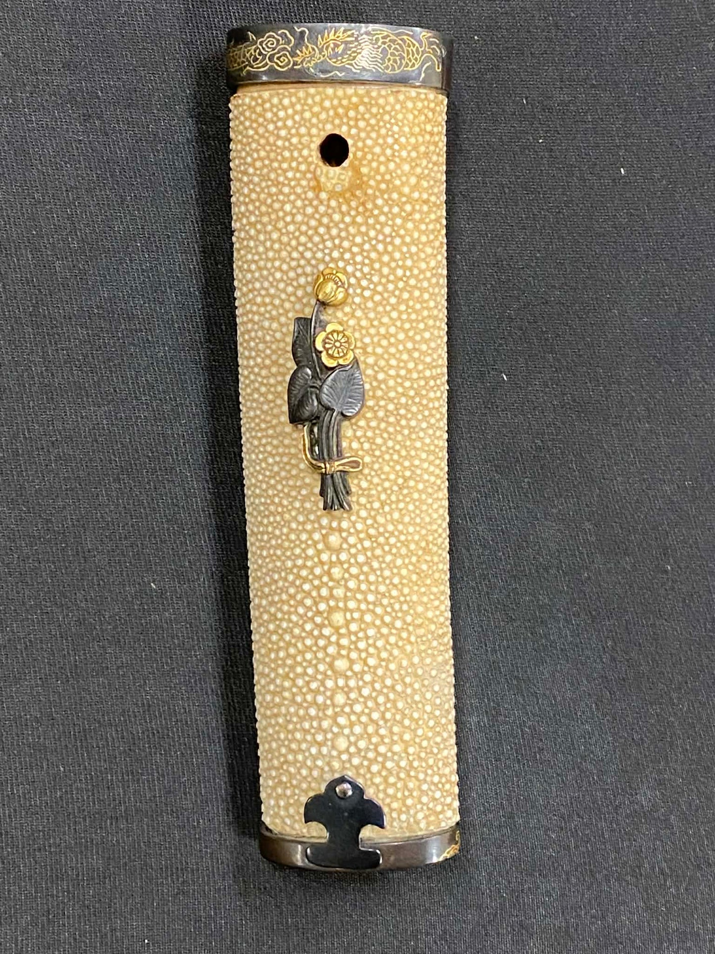 Antique Nihonto - Early Edo (350 years old) Kanmuri-Otoshi Wakizashi in Koshirae - NTHK attributed to Shimosa Daijo Kanemasa