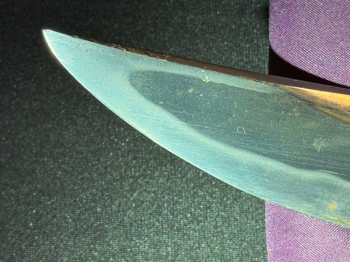 Antique Nihonto - Naginata Naoshi Wakizashi in Shirasaya, signed Soshu Ise Daijo (unverified)
