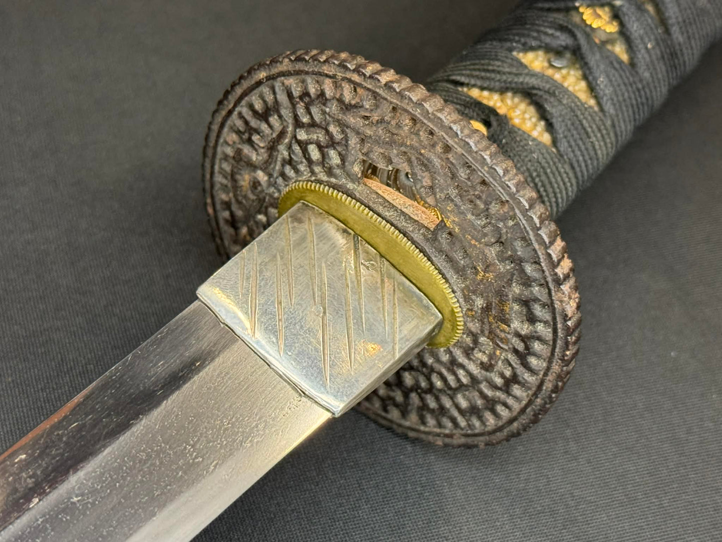 Antique Nihonto - Wakizashi in Koshirae with Dragon Nanban Tsuba