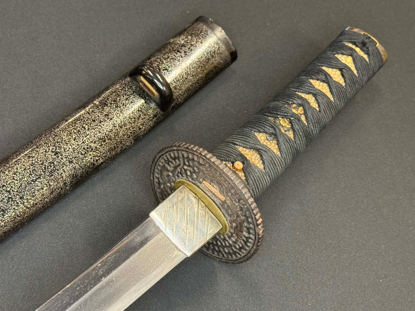 Antique Nihonto - Wakizashi in Koshirae with Dragon Nanban Tsuba