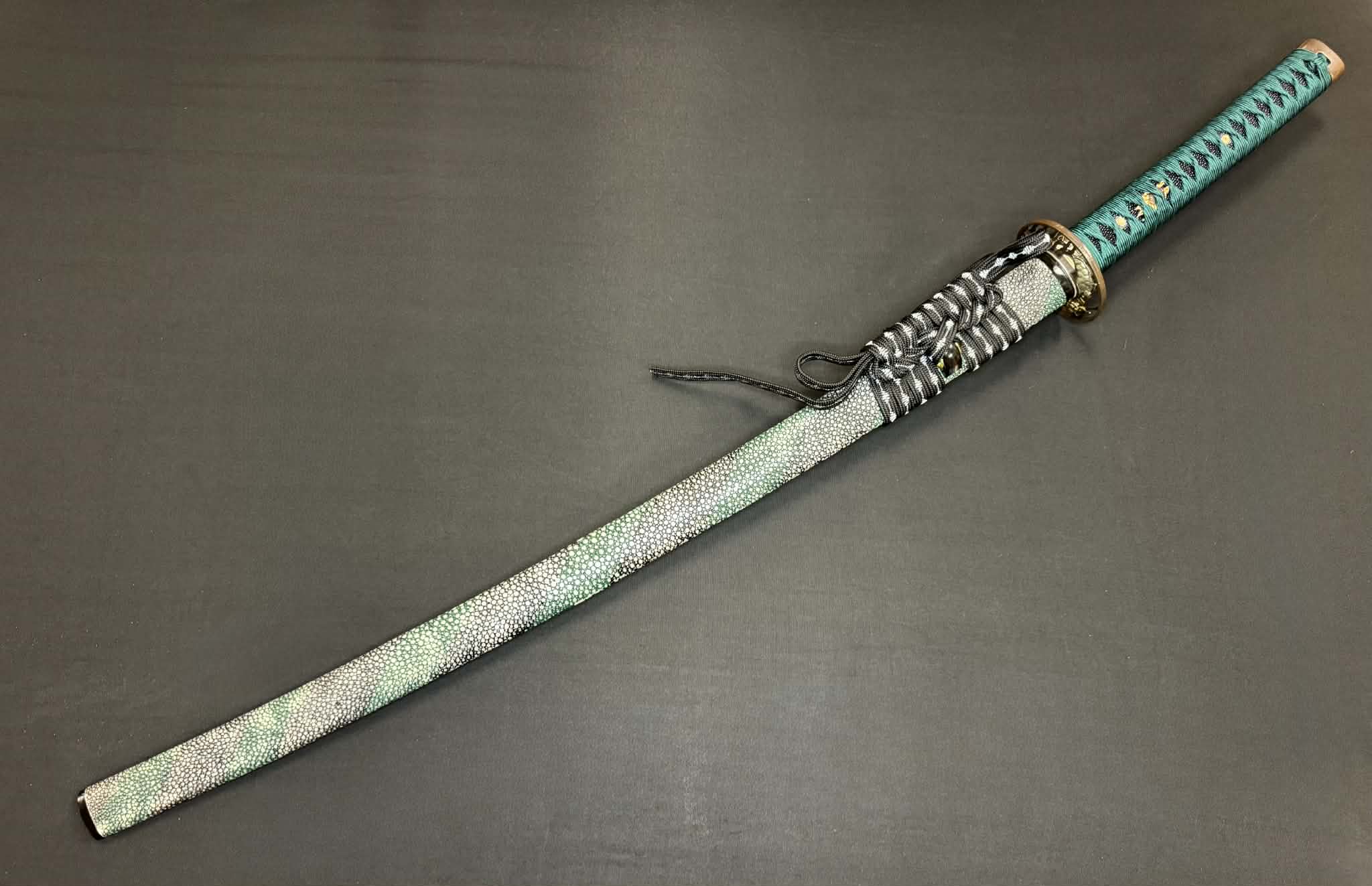 Phoenix Armory Craftsman Elite Katana - Snapping Turtle forge-folded Orishigane/Tamahagane