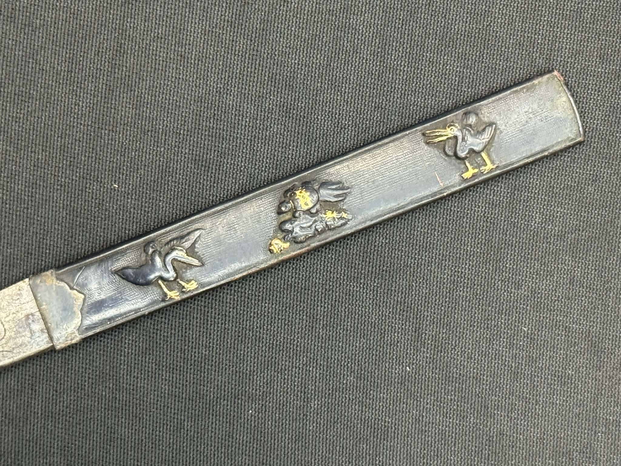 Antique Nihonto - Tanto in Koshirae, signed Mihara Ju Masayuki Saku (unverified)