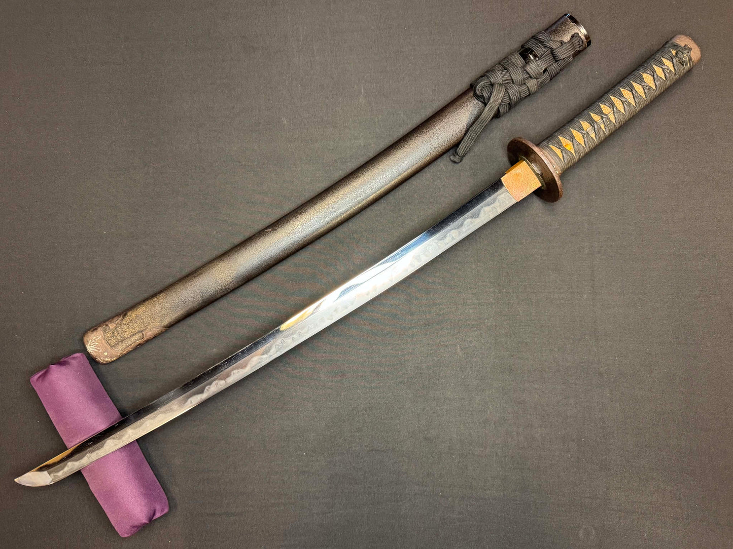 Antique Nihonto - Long Wakizashi in blButterfly Koshirae