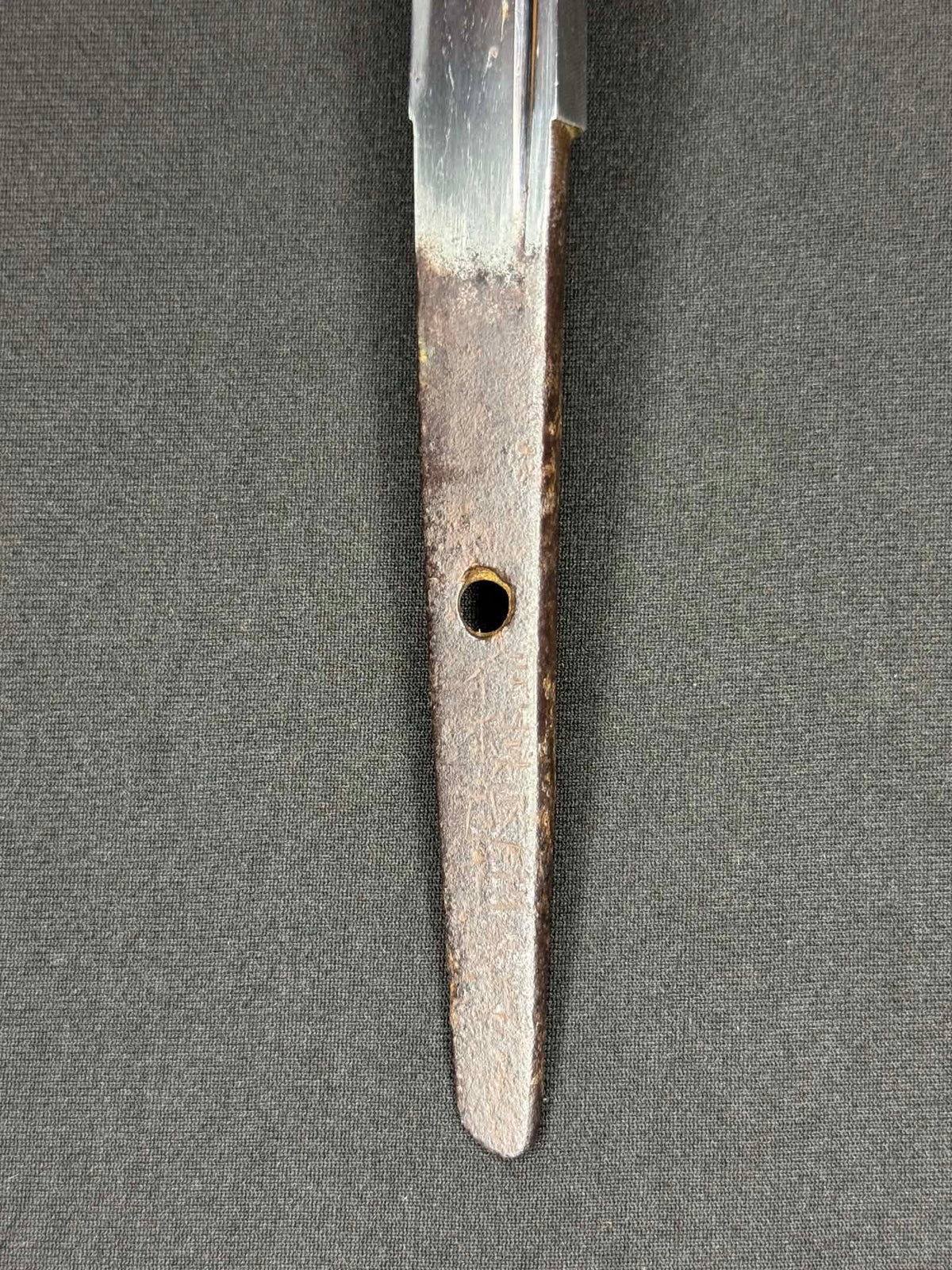 Antique Nihonto - THICK Armor Piercer Tanto in Shirasaya, illegible signature