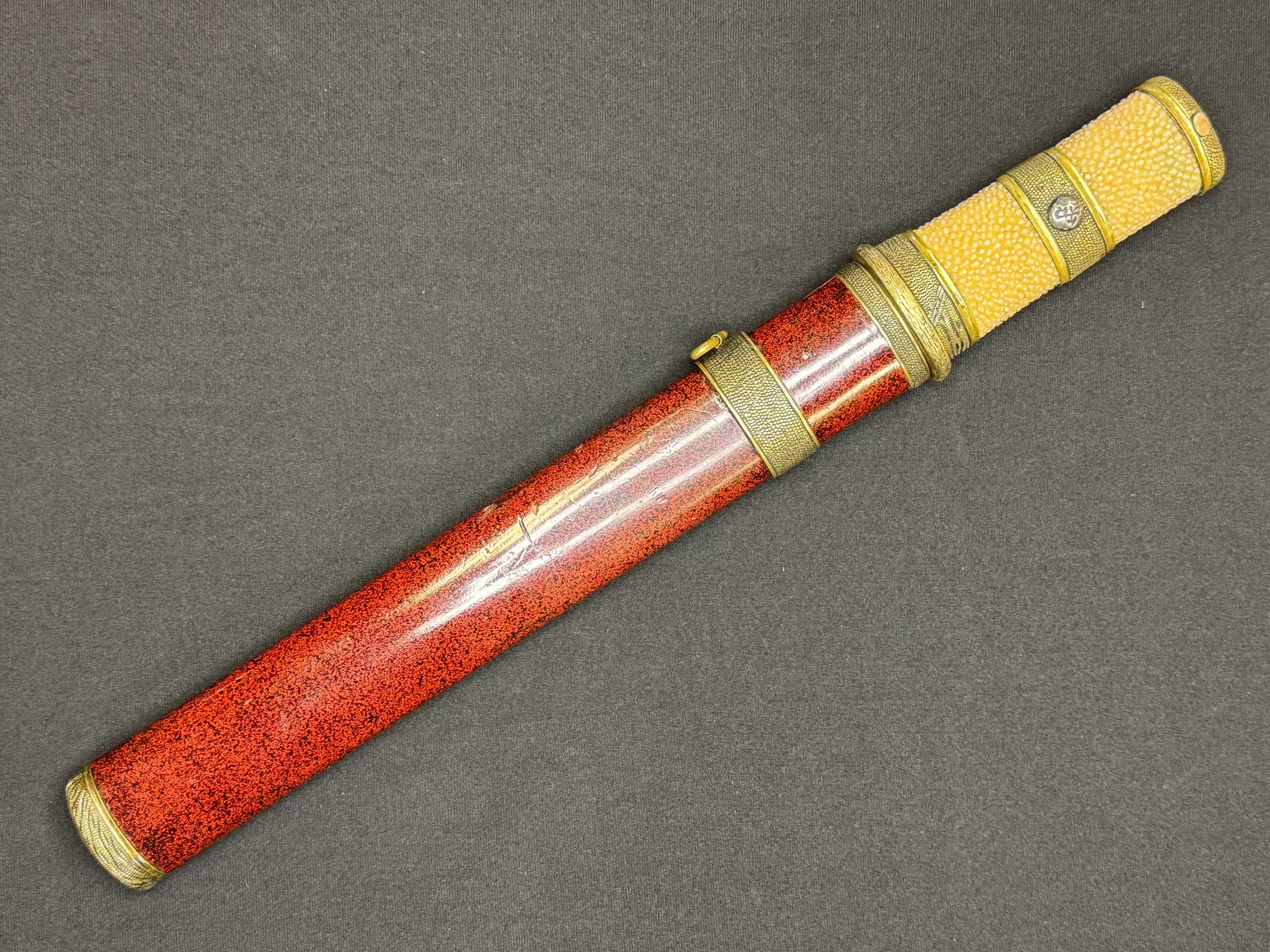 Antique Nihonto - Edo Period (150-400 years old) Yari in Tanto Koshirae, signed Shimosaka