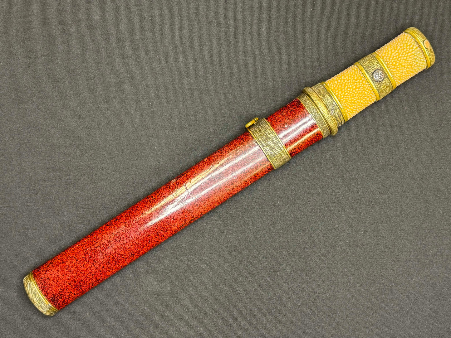 Antique Nihonto - Edo Period (150-400 years old) Yari in Tanto Koshirae, signed Shimosaka