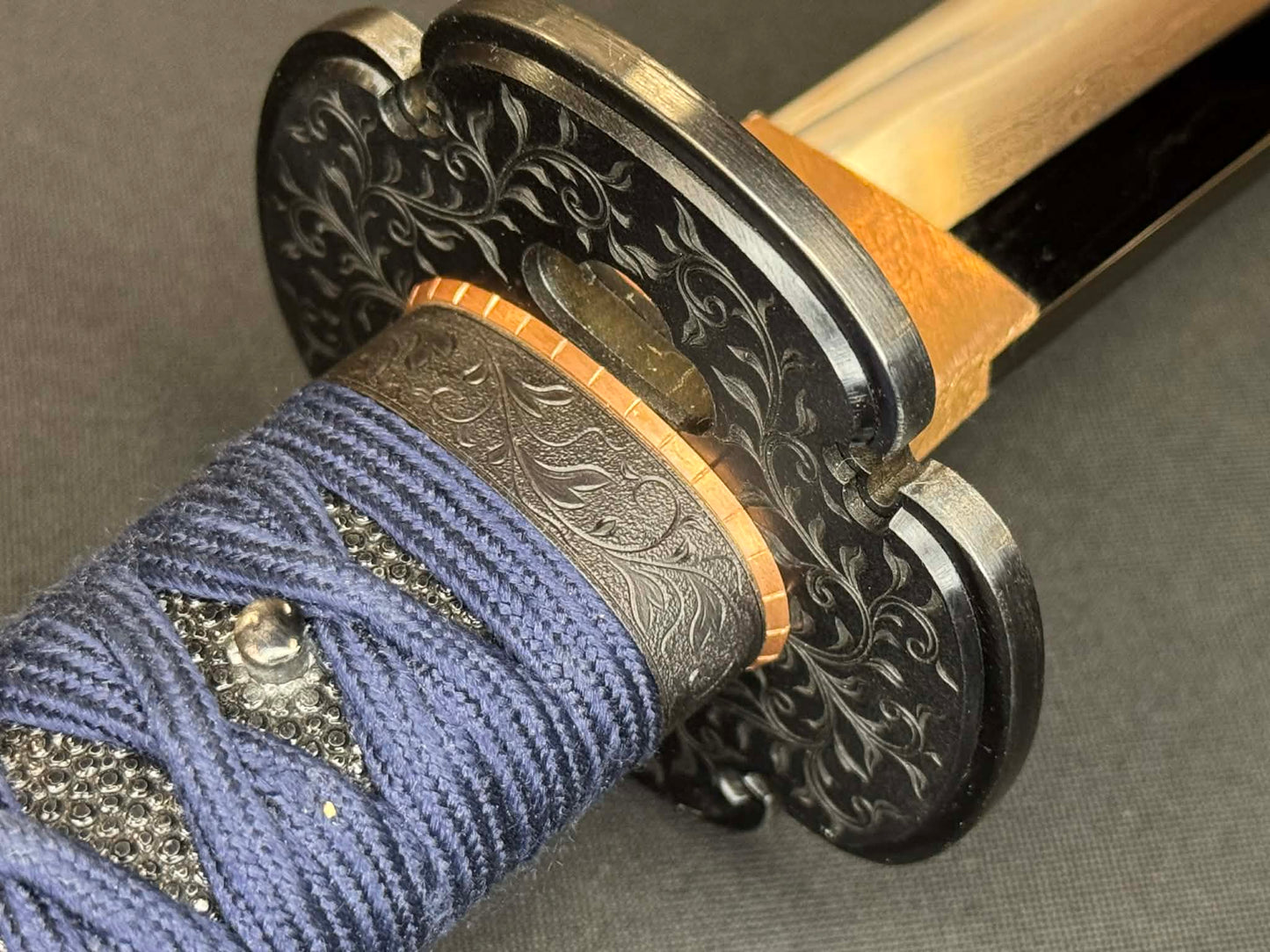 Masterwork Phoenix Armory Katana - Sky Vanguard Handachi Folded Steel