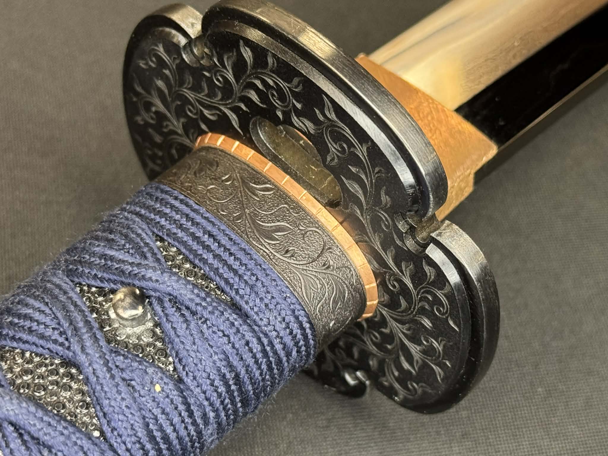 Masterwork Phoenix Armory Katana - Sky Vanguard Handachi Folded Steel