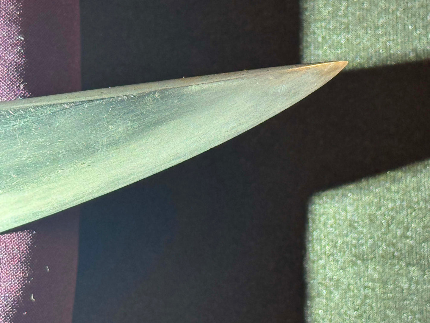 Antique Nihonto - WIDE Naginata Naoshi Wakizashi in Koshirae, signed Chikushu Ju Sa (unverified)