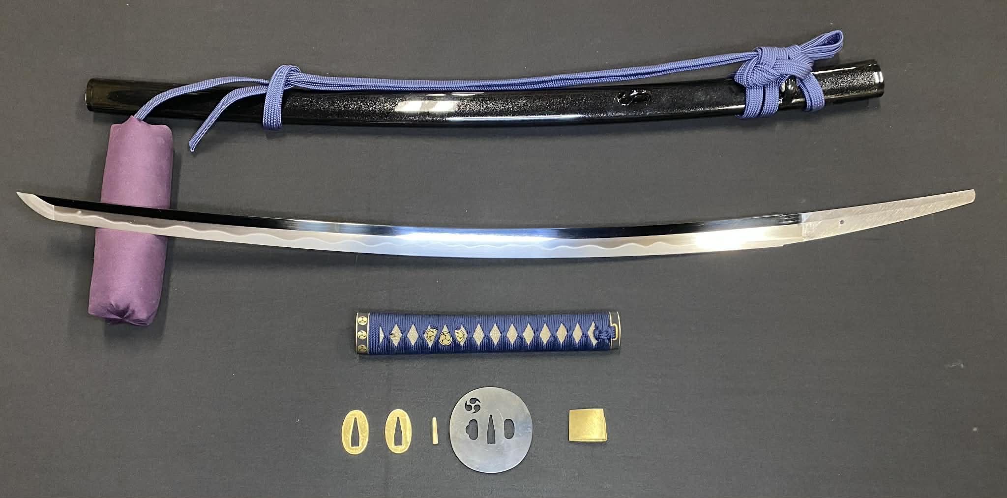 Masterwork Phoenix Armory Katana - Sky Mitsudomoe