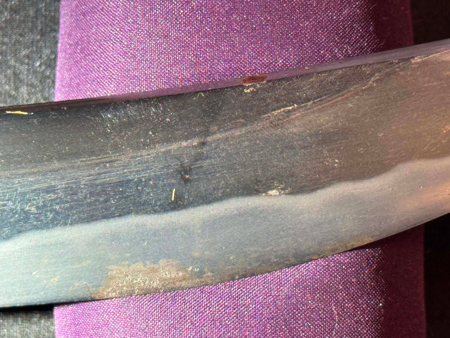 Antique Nihonto - Naginata Naoshi Wakizashi in Shirasaya, signed Soshu Ise Daijo (unverified)