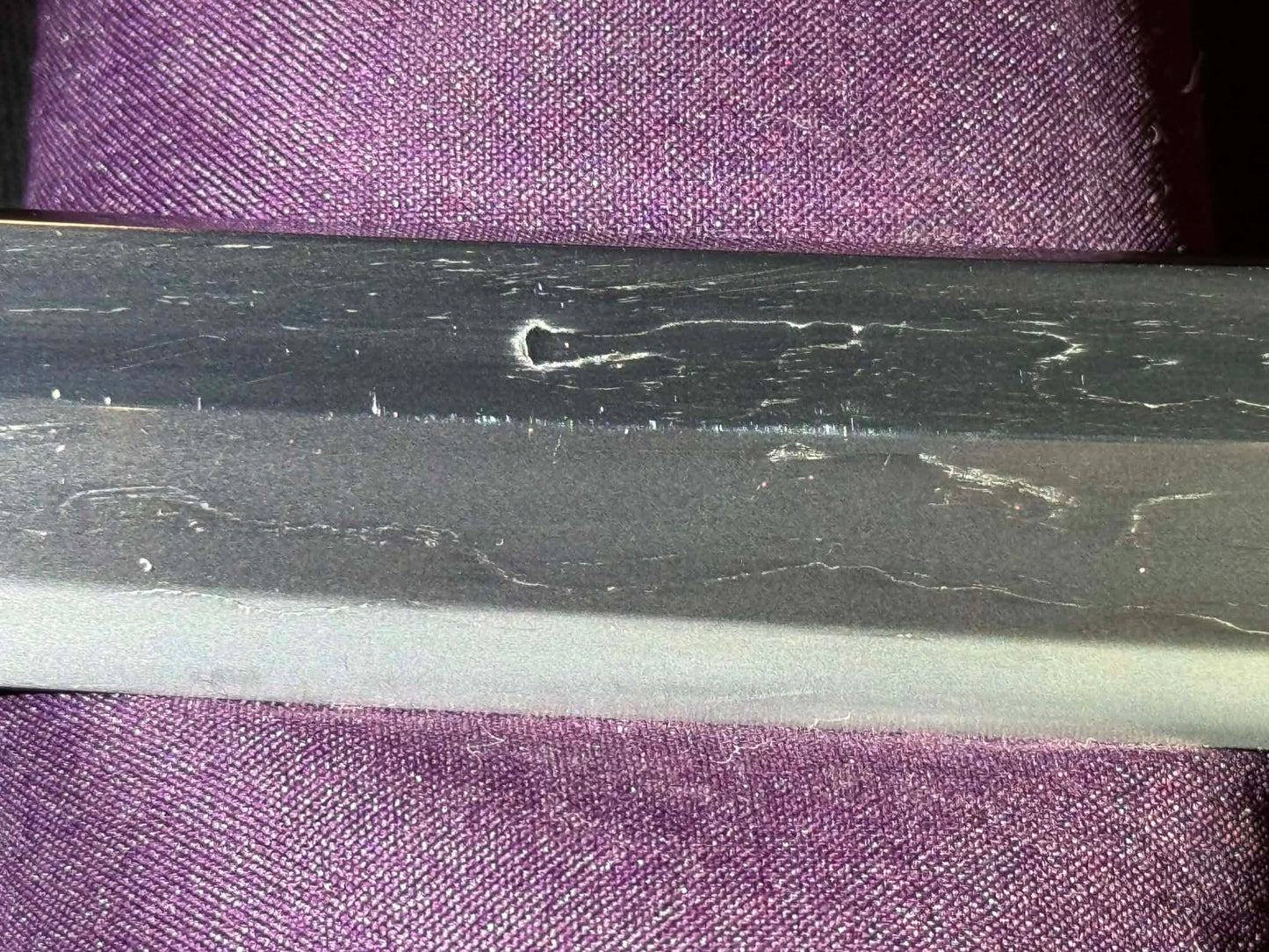 Antique Nihonto - Possible BATTLE DAMAGE Katana in Tachi Koshirae, signed Kunimune (unverified)