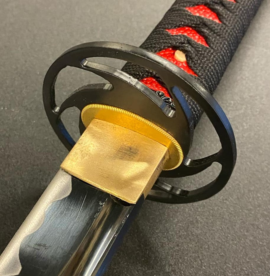 Dragonspring Katana - Red Cyclone - 1060 Steelj