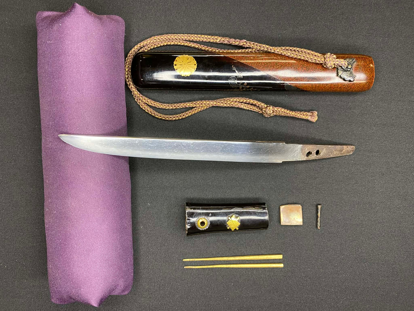 Nihonto - Tanto in Kaiken Koshirae - Late Edo, signed Nobuyoshi, NBTHK Certified