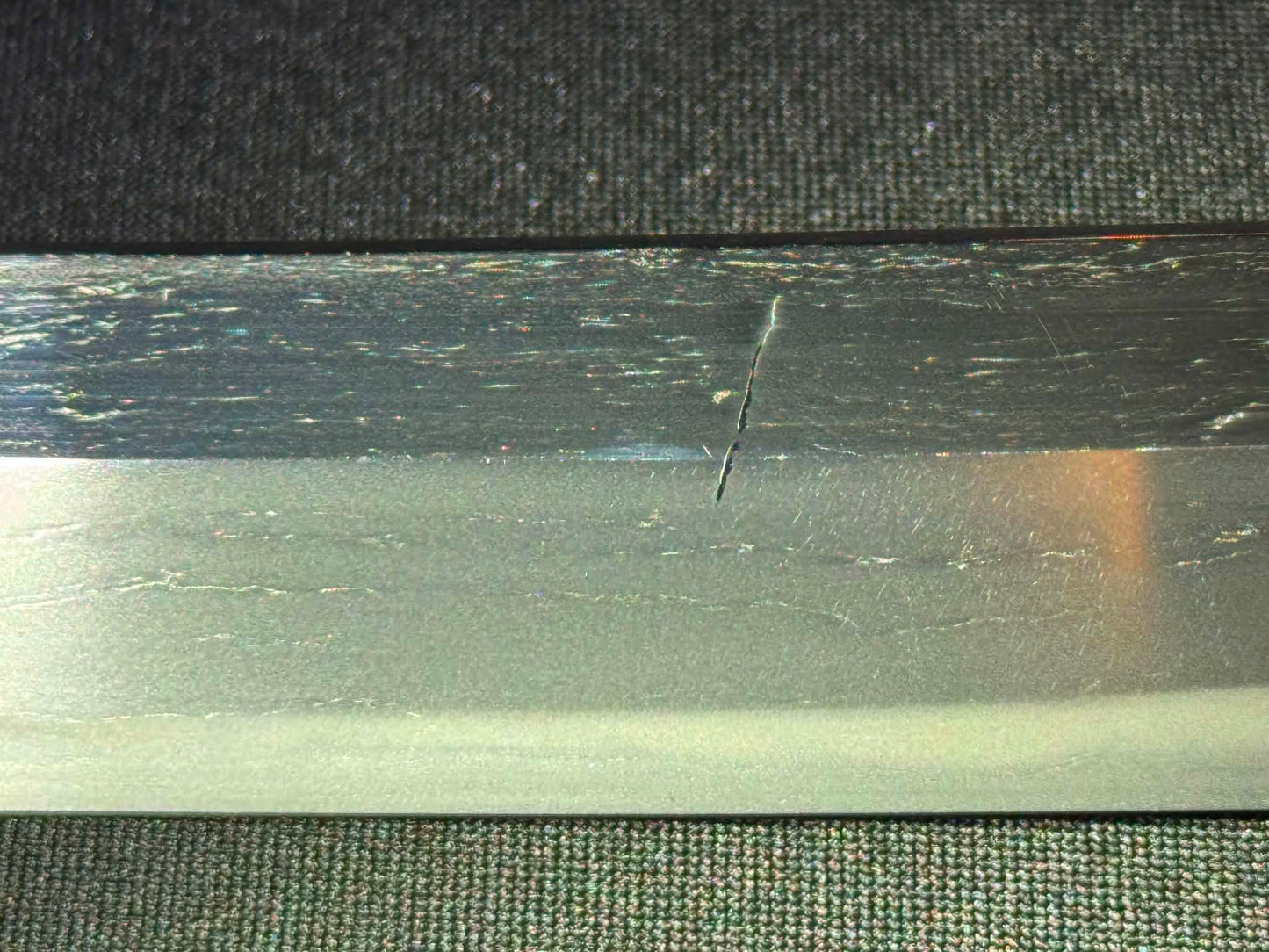 Antique Nihonto - Possible BATTLE DAMAGE Katana in Tachi Koshirae, signed Kunimune (unverified)
