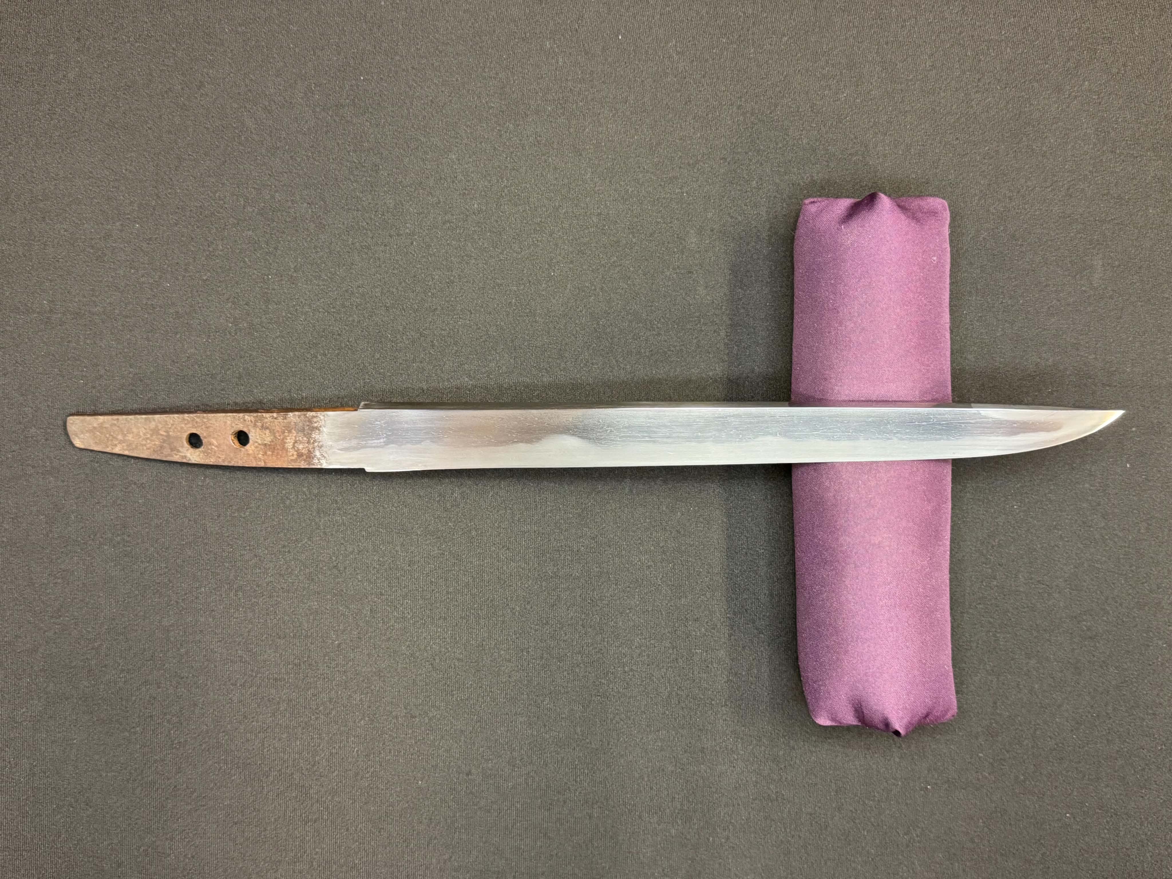 Antique Nihonto - Late Edo (150 years old) Thick Tanto in shirasaya, NBTHK certified to Kaifu