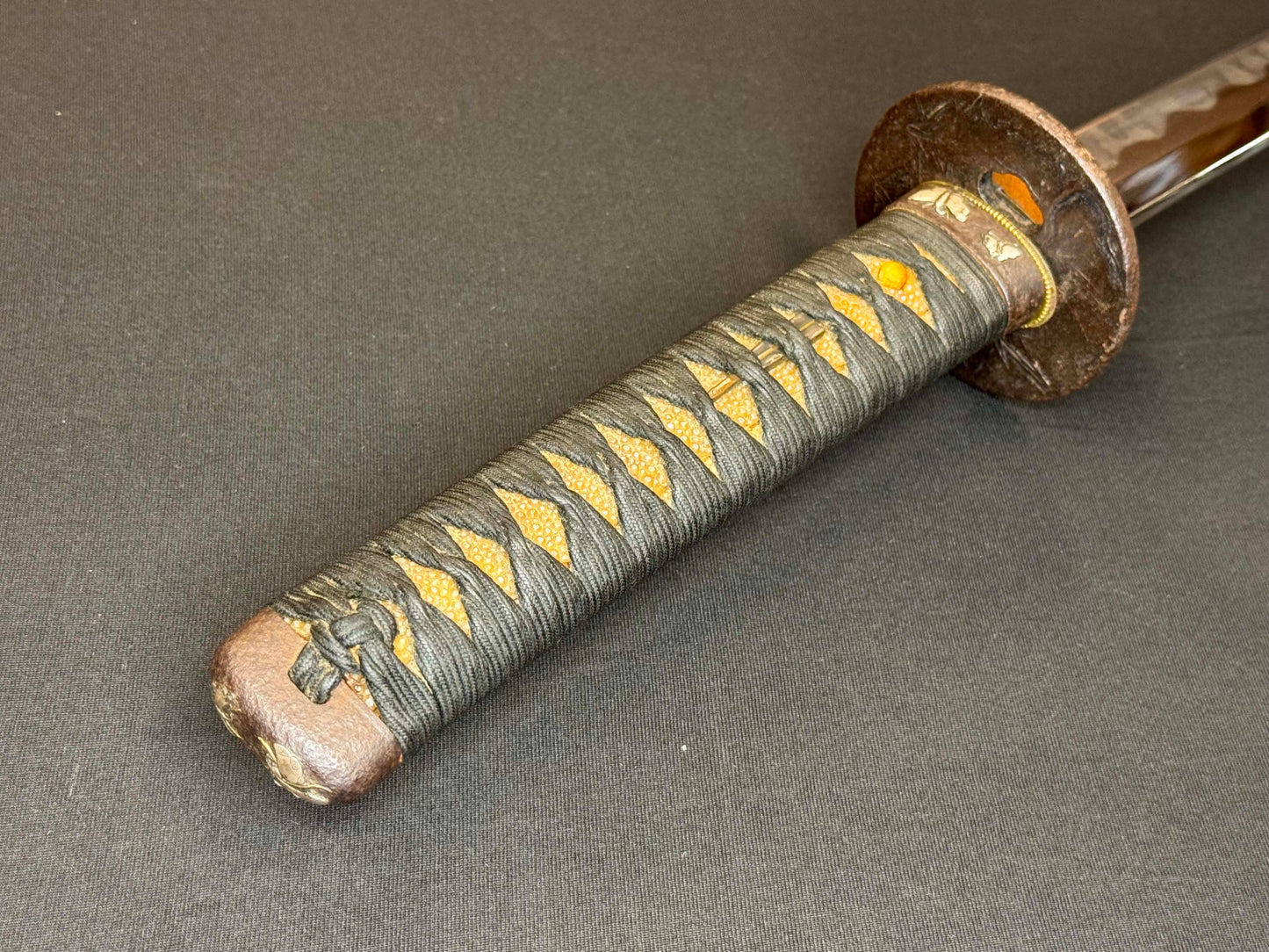 Antique Nihonto - Long Wakizashi in blButterfly Koshirae