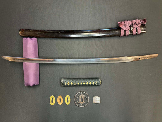 Antique Nihonto - Early Edo Period (3-400 years old) Wakizashi in Koshirae