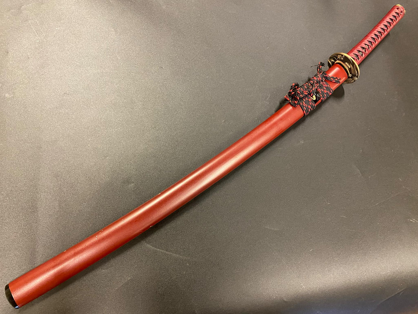 BLEMISHED Bohihyu Katana - Red Dragonfly - Folded Steel, clay tempered