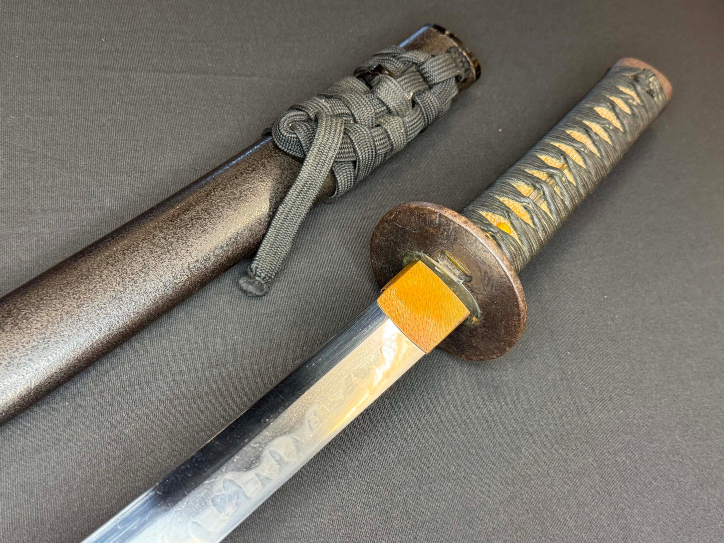 Antique Nihonto - Long Wakizashi in blButterfly Koshirae