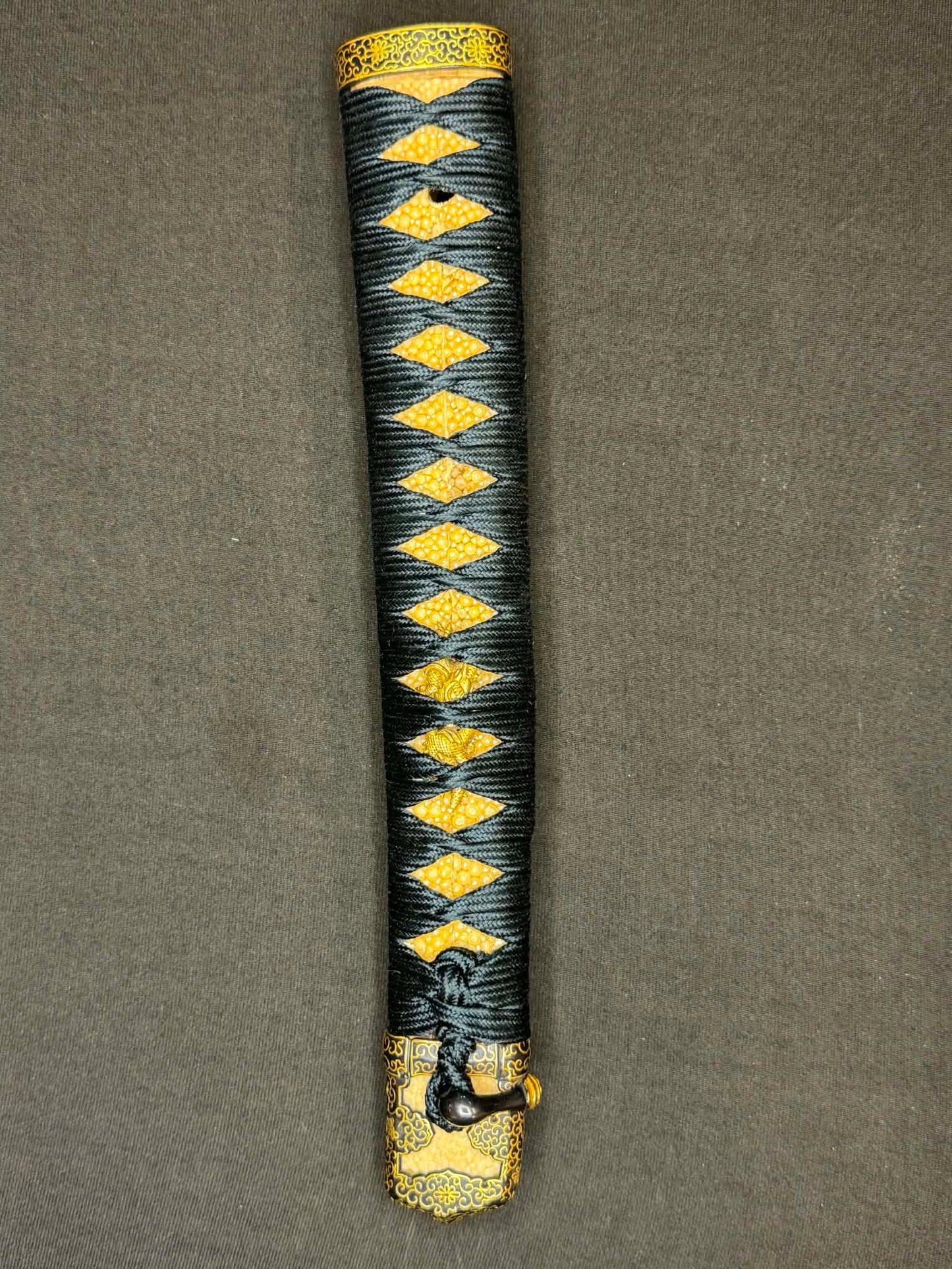 Antique Nihonto - Daishou Katana (NBTHK attributed to Fujiwara Takada) and Wakizashi (NBTHK attributed to Echizen Seki) in Handachi Koshirae