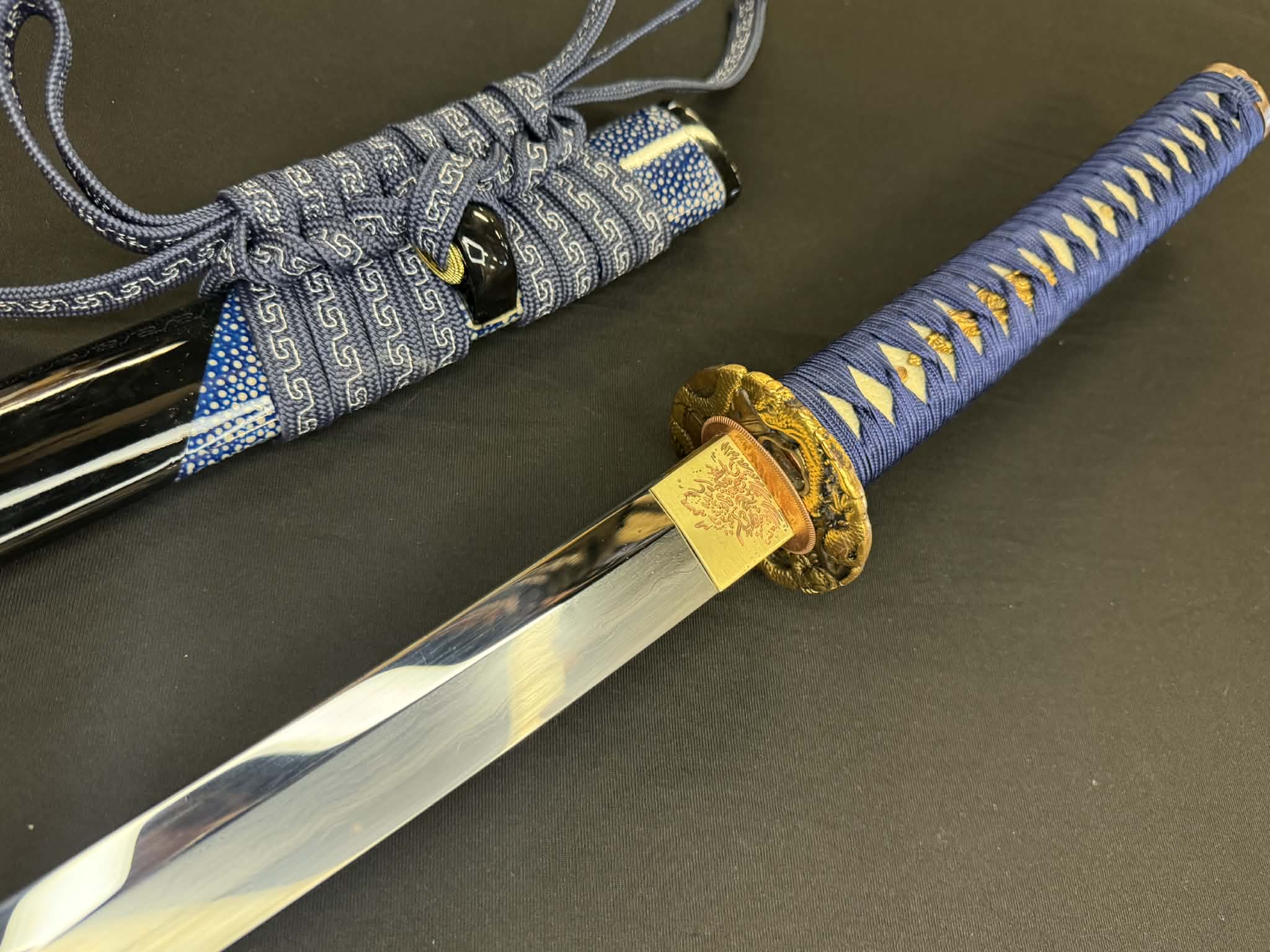 Phoenix Armory Craftsman Elite Katana - Rain Dragon forge-folded Orishigane/Tamahagane