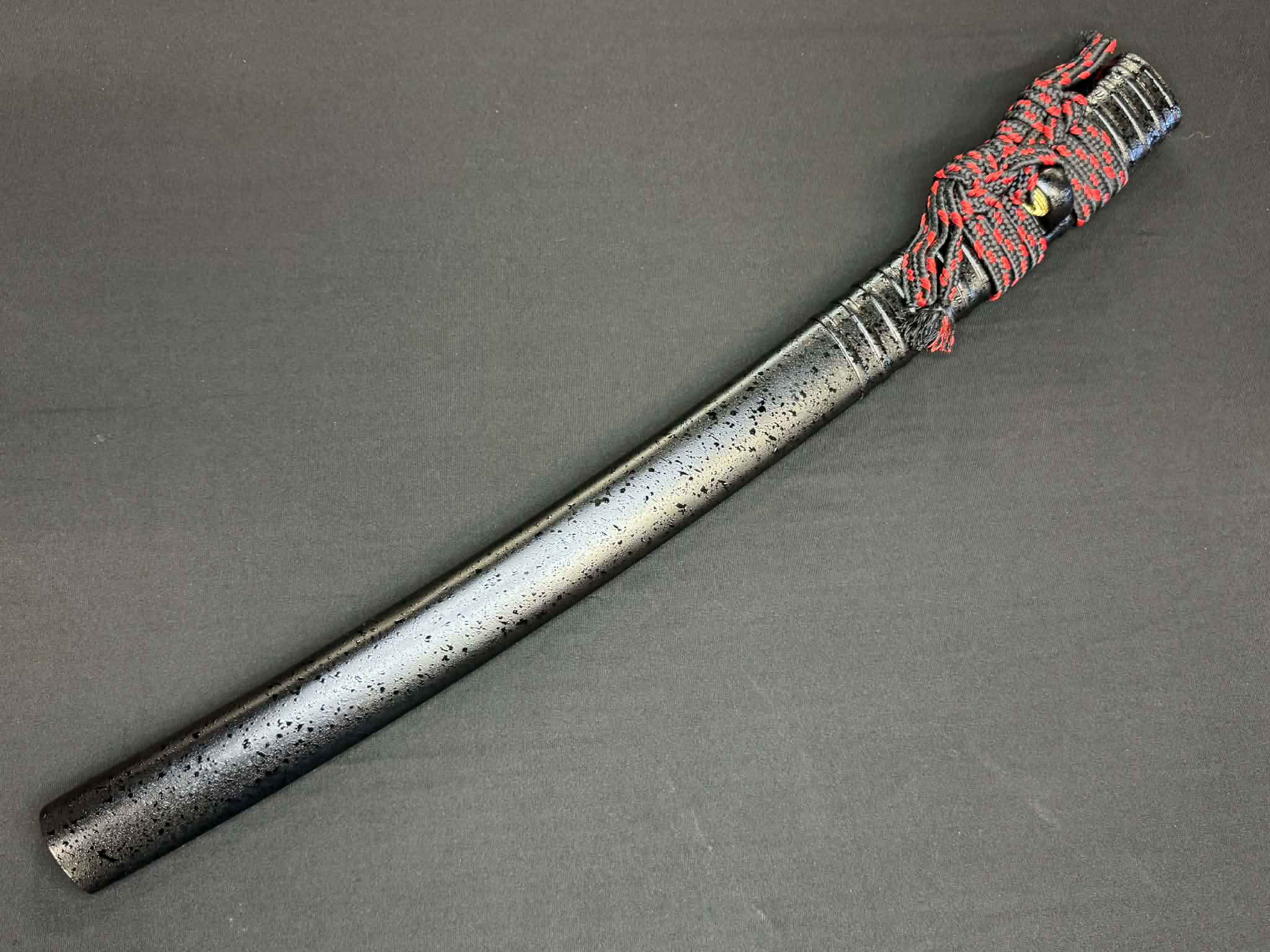 Legacy Steel Crimson Tiger Iris Reaper Wakizashi  - 1095 Clay Tempered Shobu Zukuri Suguha