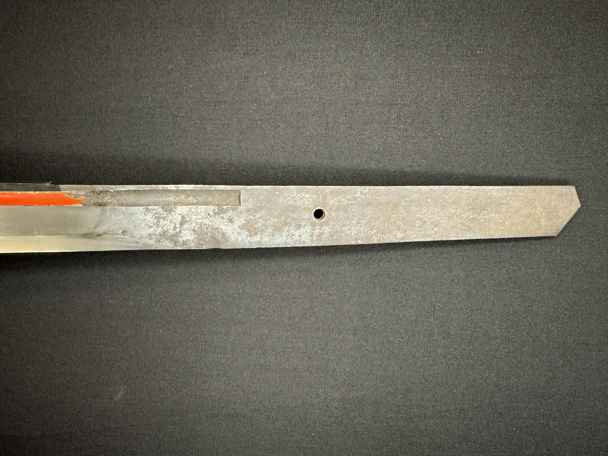 Antique Nihonto - Naginata Naoshi Katakiriha Wakizashi in Shirasaya - signed Echizen no Kuni Ju Kanetane (unverified)