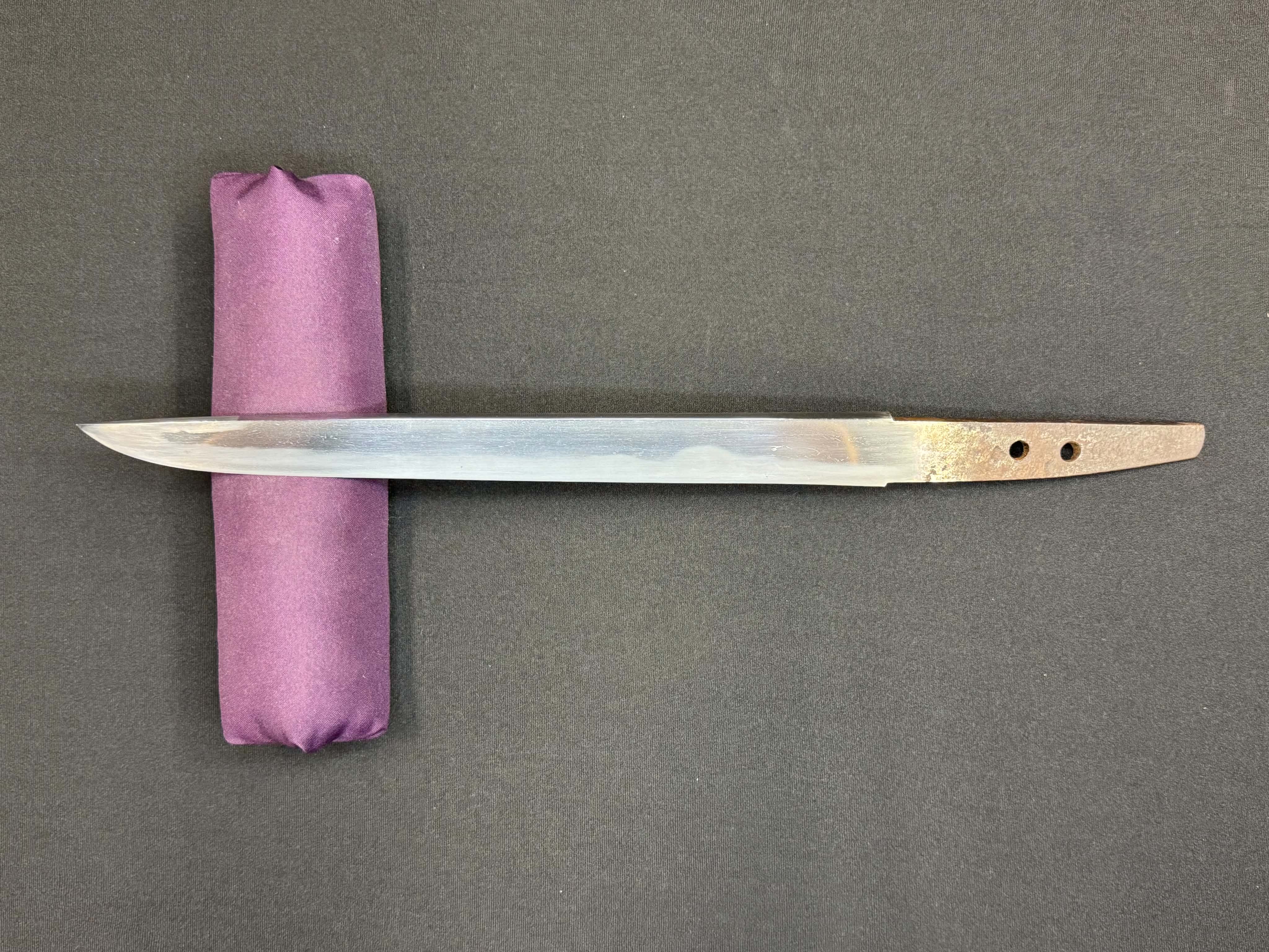 Antique Nihonto - Late Edo (150 years old) Thick Tanto in shirasaya, NBTHK certified to Kaifu