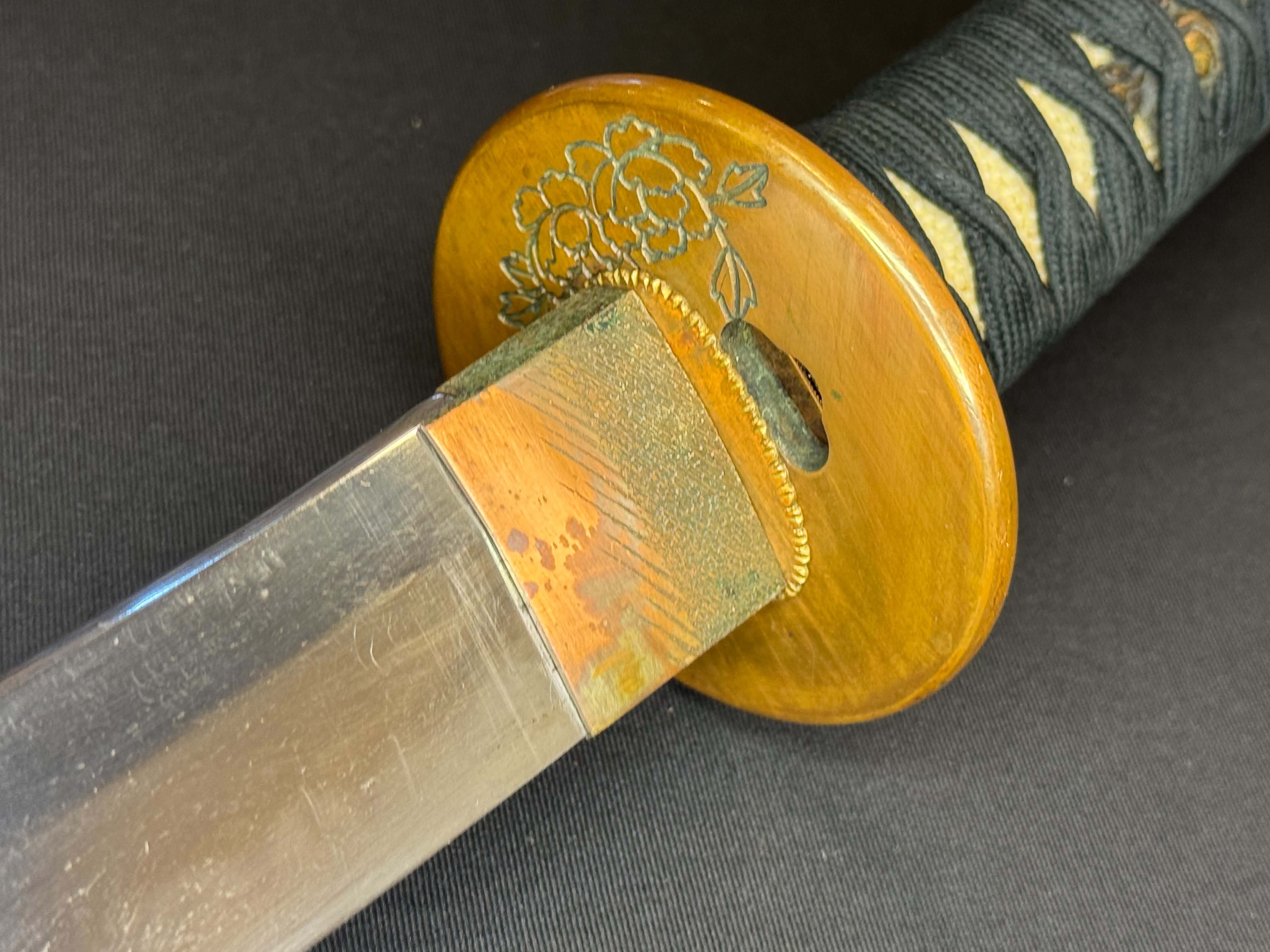 Antique Nihonto - LONG VERY WIDE Katana in Koshirae