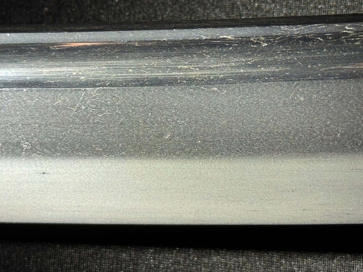 Antique Nihonto - Early Edo (about 350 years old) WIDE Wakizashi in Shirasaya, NBTHK attributed to 4th generation Tadayoshi