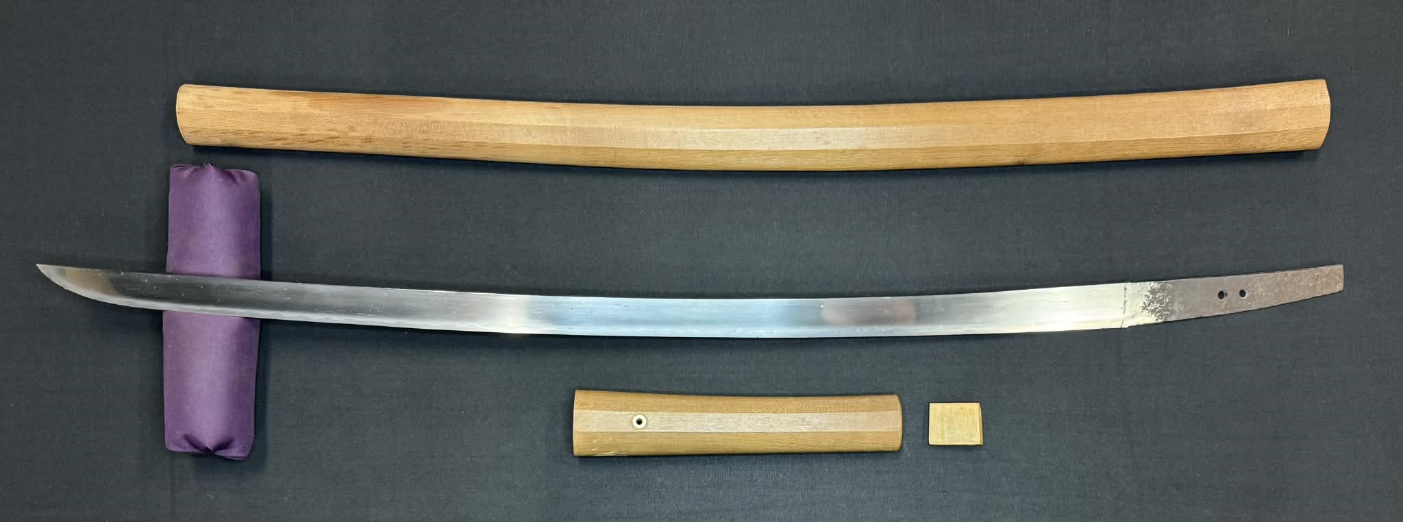 Antique Nihonto - HIRAZUKURI! Katana in shirasaya