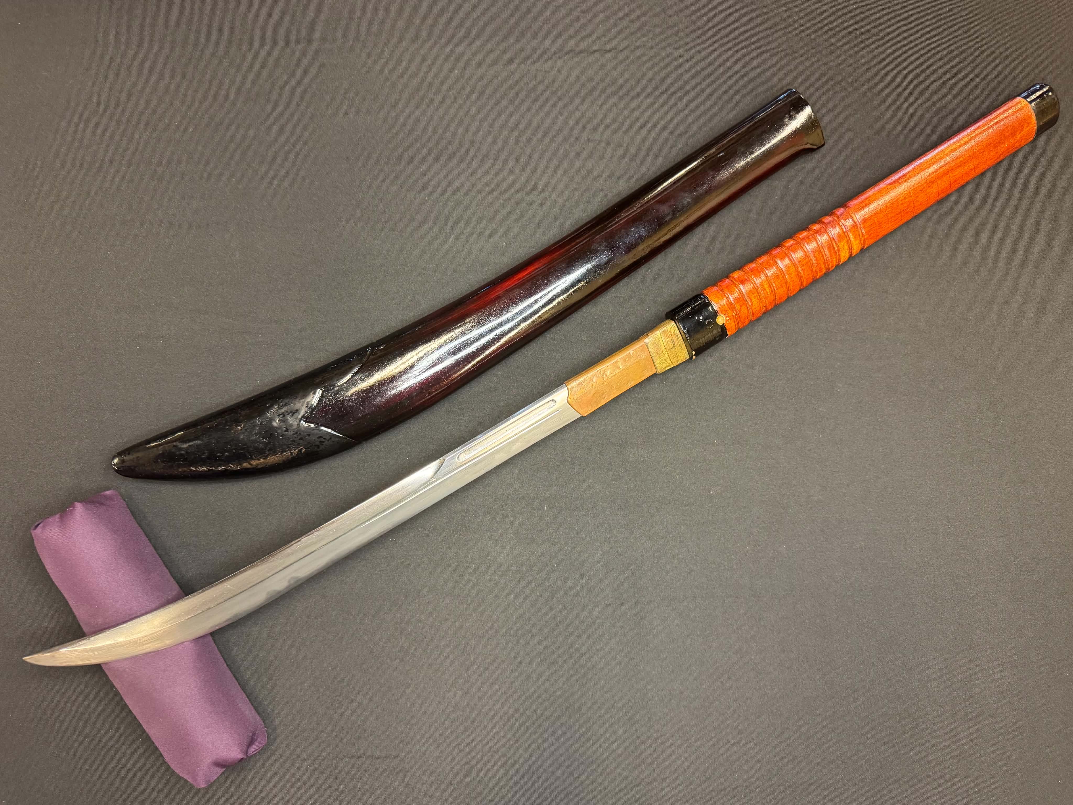 Antique Nihonto - Long Habaki Naginata in Koshirae