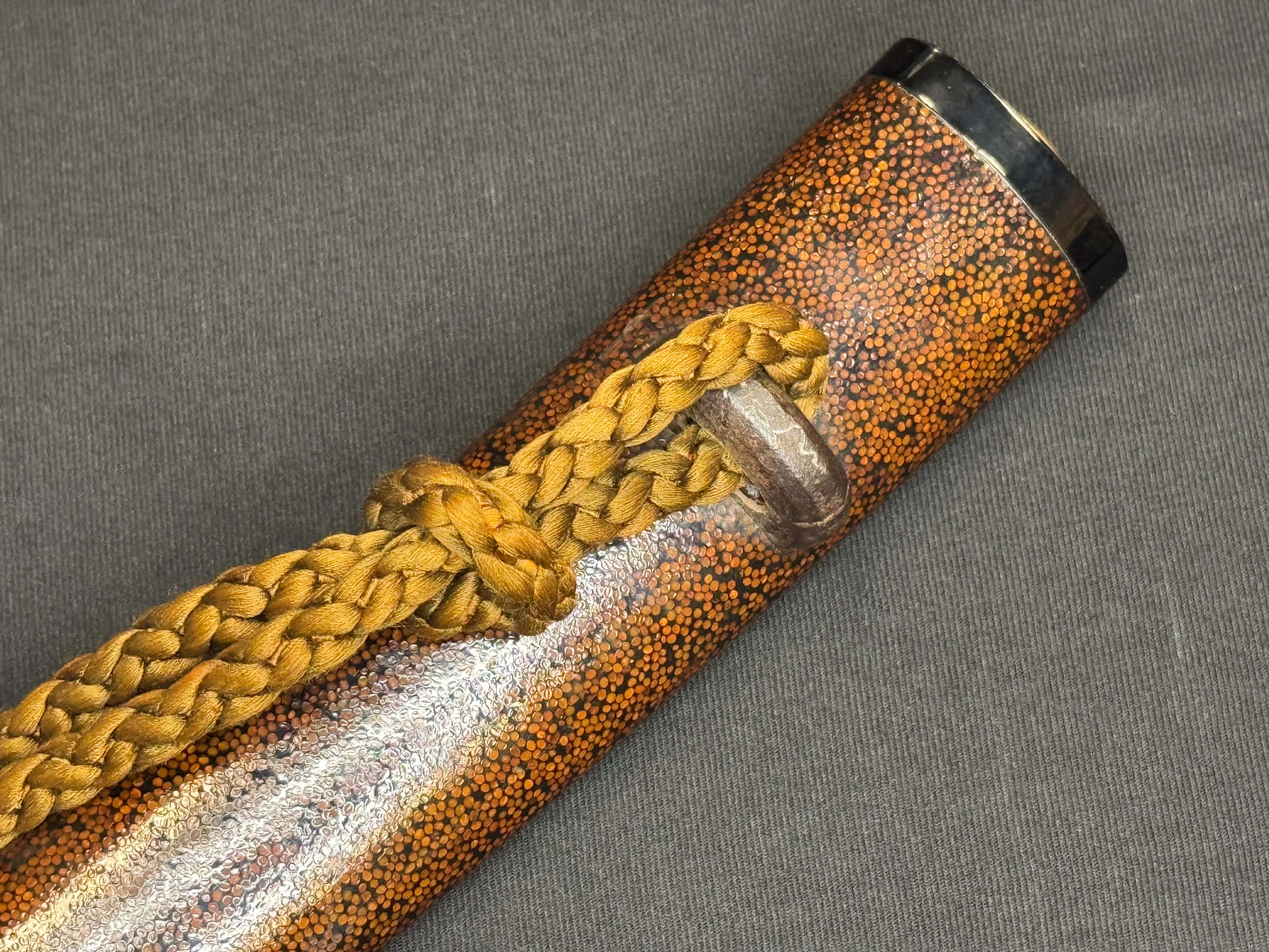 Antique Nihonto - okissaki Nagamaki naoshi in Wakizashi in Koshirae