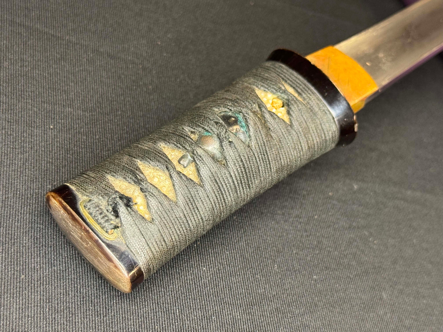 Antique Nihonto - Tanto in koshirae, signed Hiroyoshi, NBTHK certified