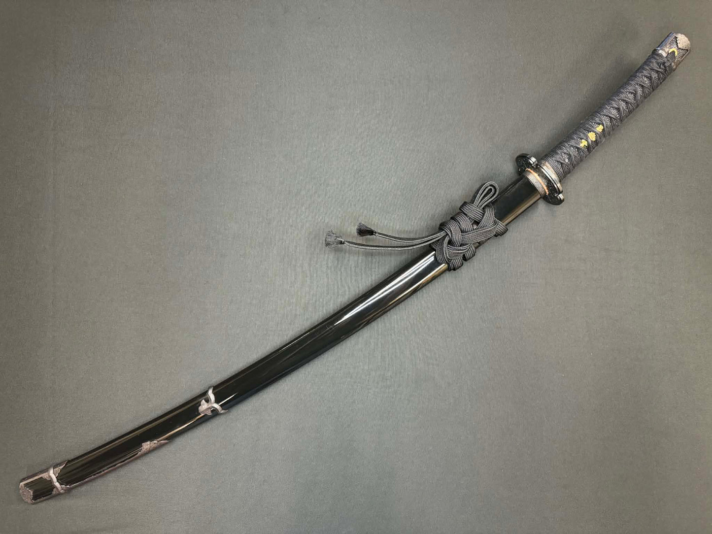 Masterwork Phoenix Armory Katana - Dark Vanguard Handachi Folded Steel