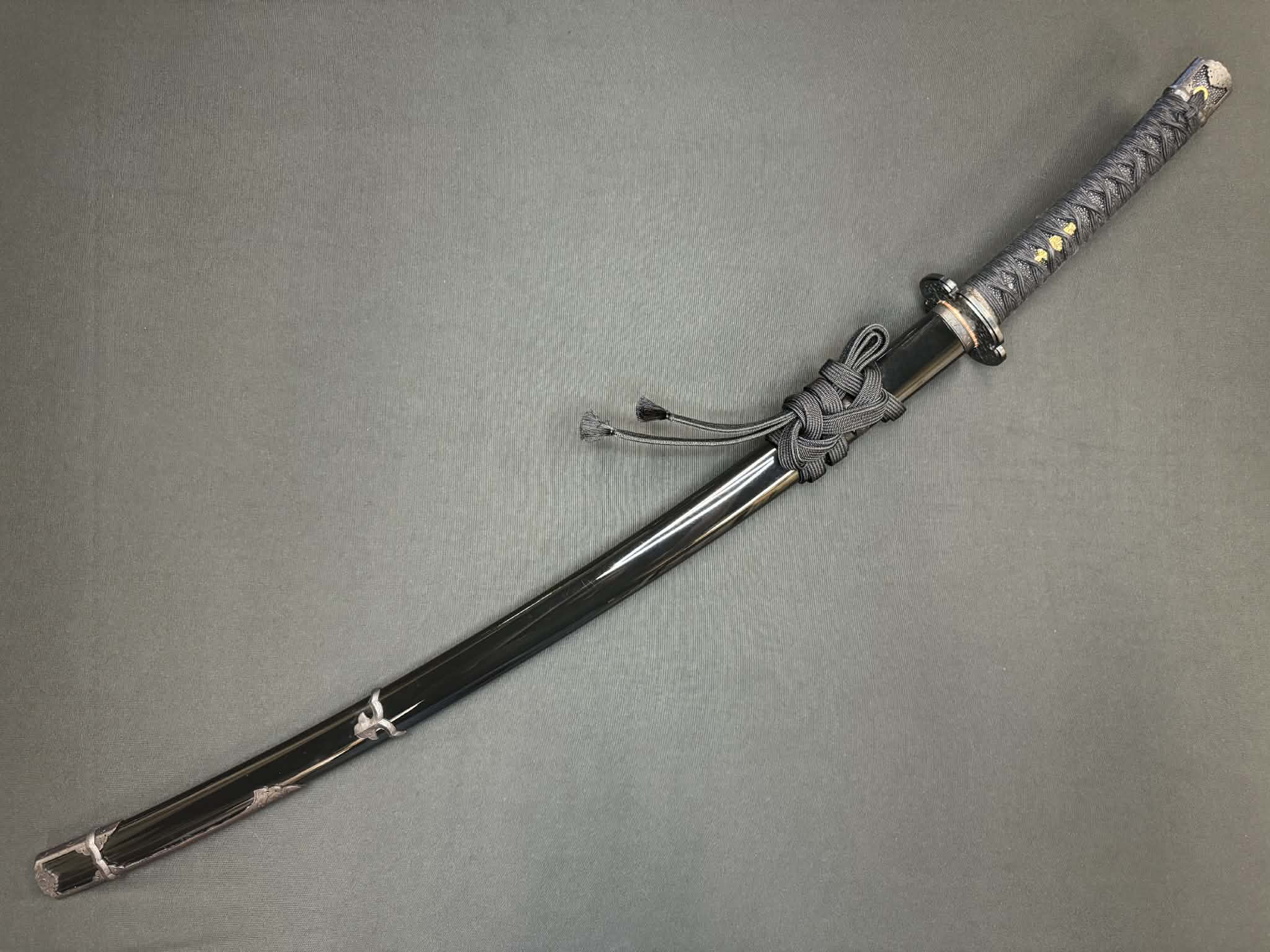Masterwork Phoenix Armory Katana - Dark Vanguard Handachi Folded Steel