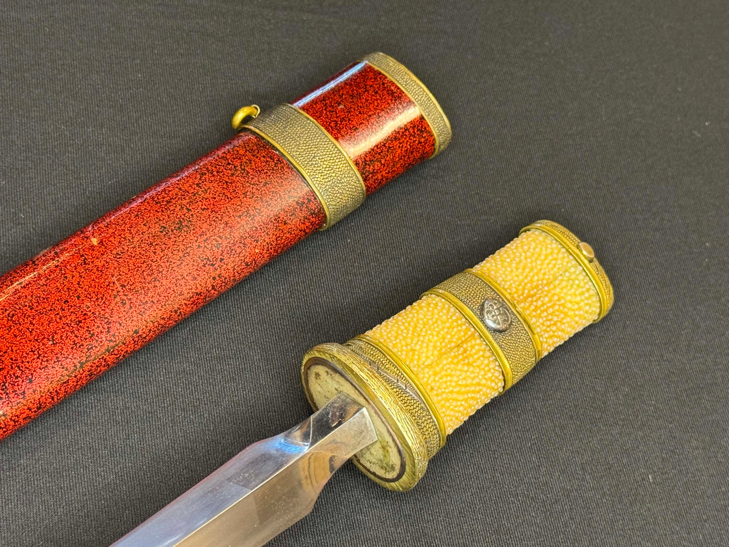 Antique Nihonto - Edo Period (150-400 years old) Yari in Tanto Koshirae, signed Shimosaka