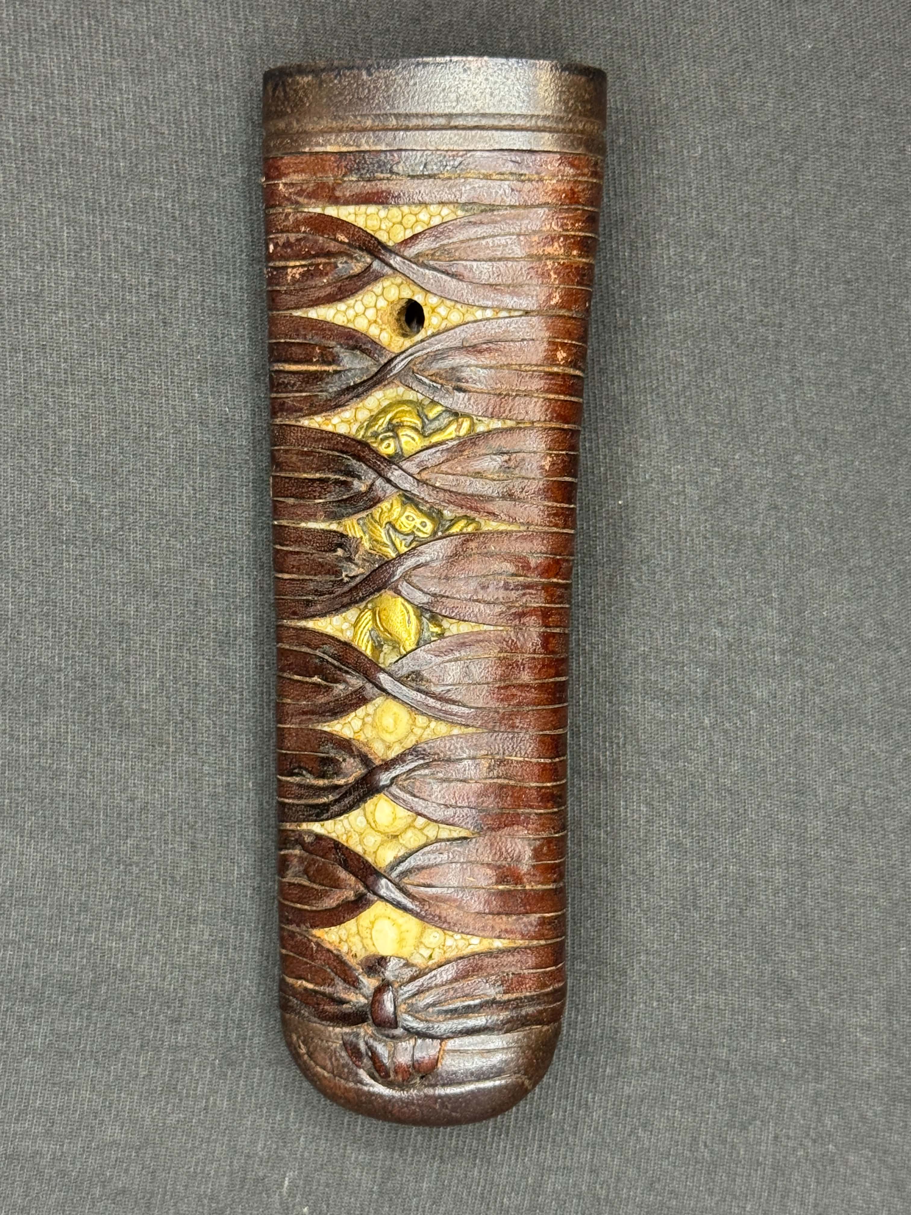 Antique Nihonto - okissaki Nagamaki naoshi in Wakizashi in Koshirae