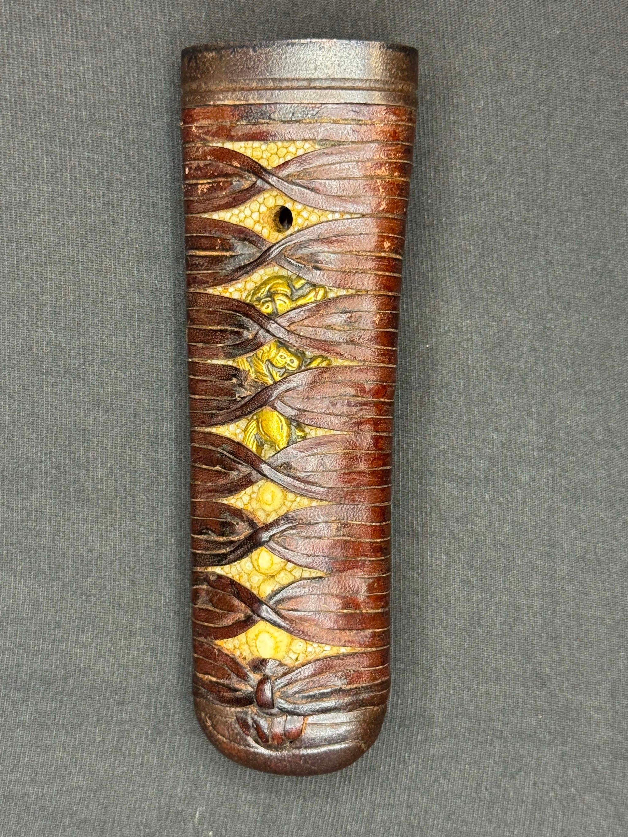 Antique Nihonto - okissaki Nagamaki naoshi in Wakizashi in Koshirae