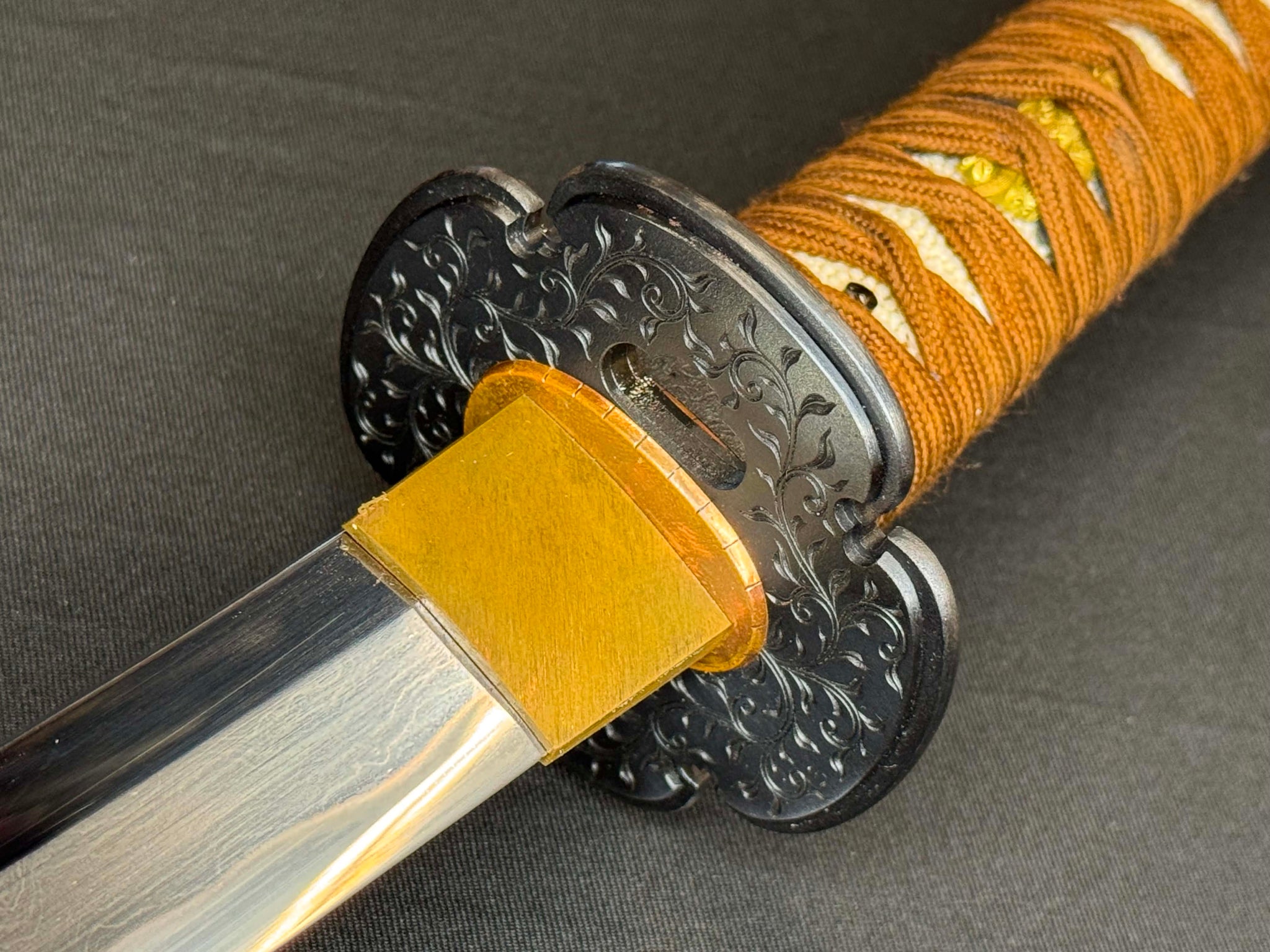 Masterwork Phoenix Armory Katana - Scarlet Vanguard Handachi Folded Steel
