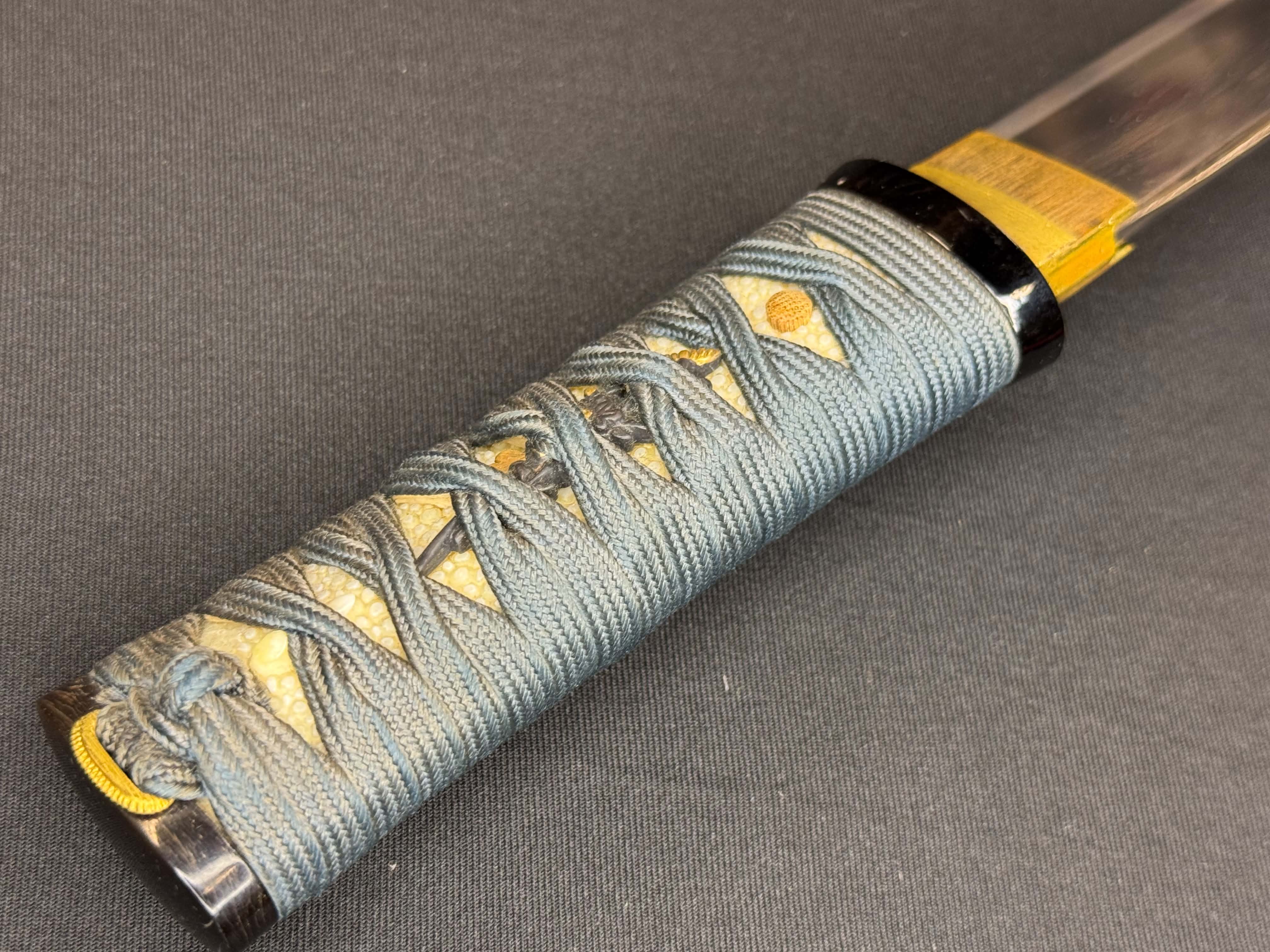 Antique Nihonto - Tanto with Koshirae, signed Jumyo, NBTHK certified