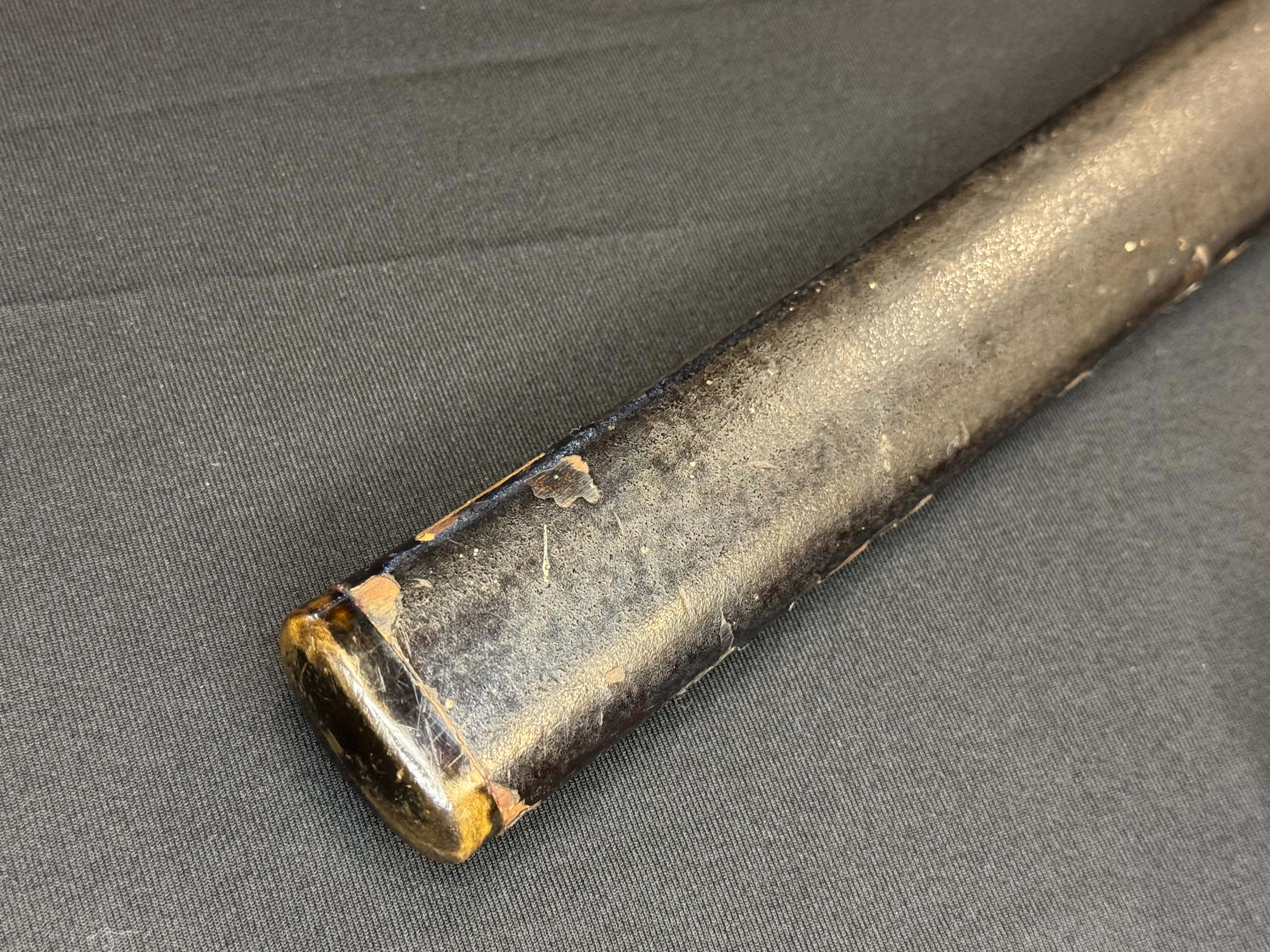 Antique Nihonto - LONG Late Edo Katana with Koshirae, NBTHK attributed to Banryusai Michitoshi