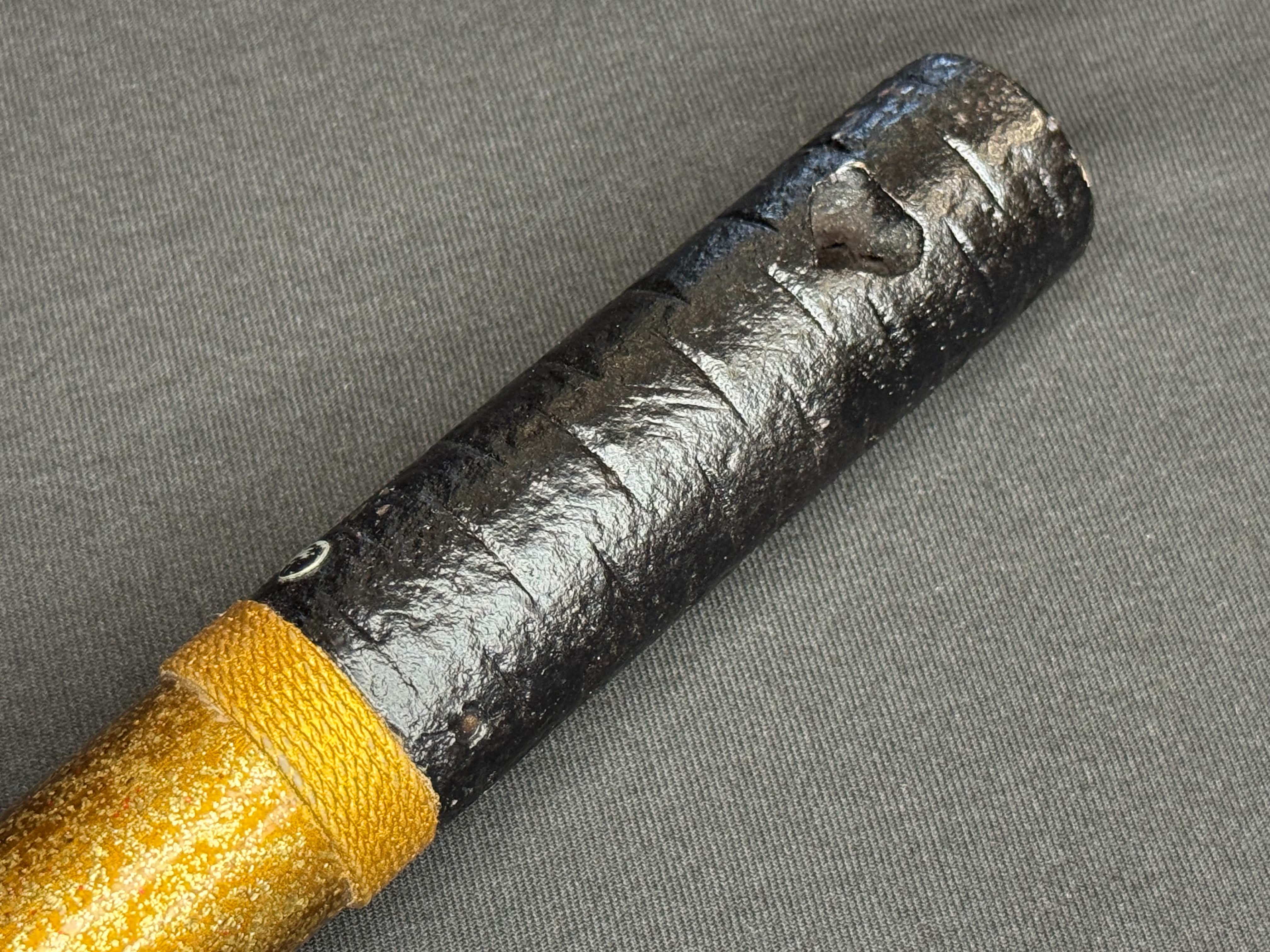 CONSIGNMENT Antique Nihonto - Katakami Yari with lacquered saya