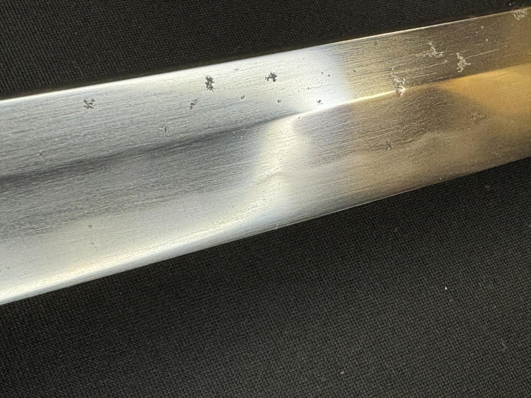 Nihonto - Showato Katana in Tachi Koshirae, Signed Seki Kanemune Saku